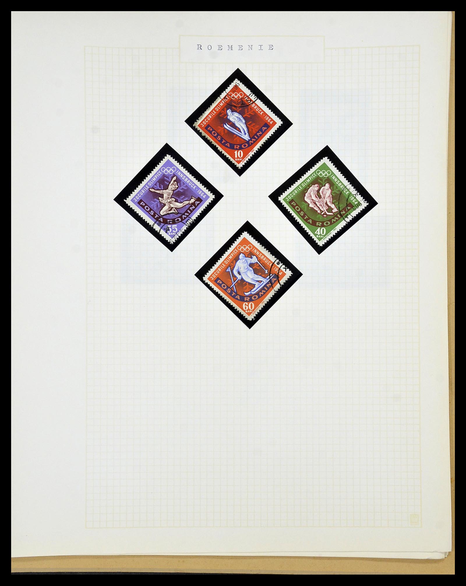 34434 048 - Postzegelverzameling 34434 Olympische Spelen 1920-1976.