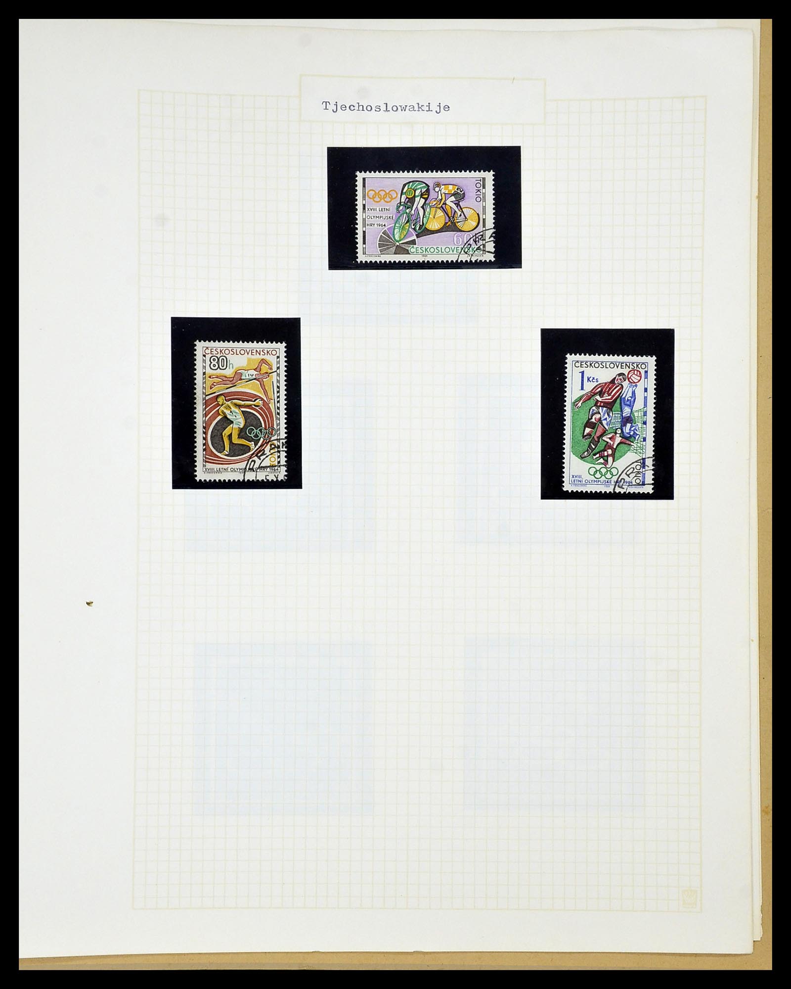 34434 051 - Postzegelverzameling 34434 Olympische Spelen 1920-1976.