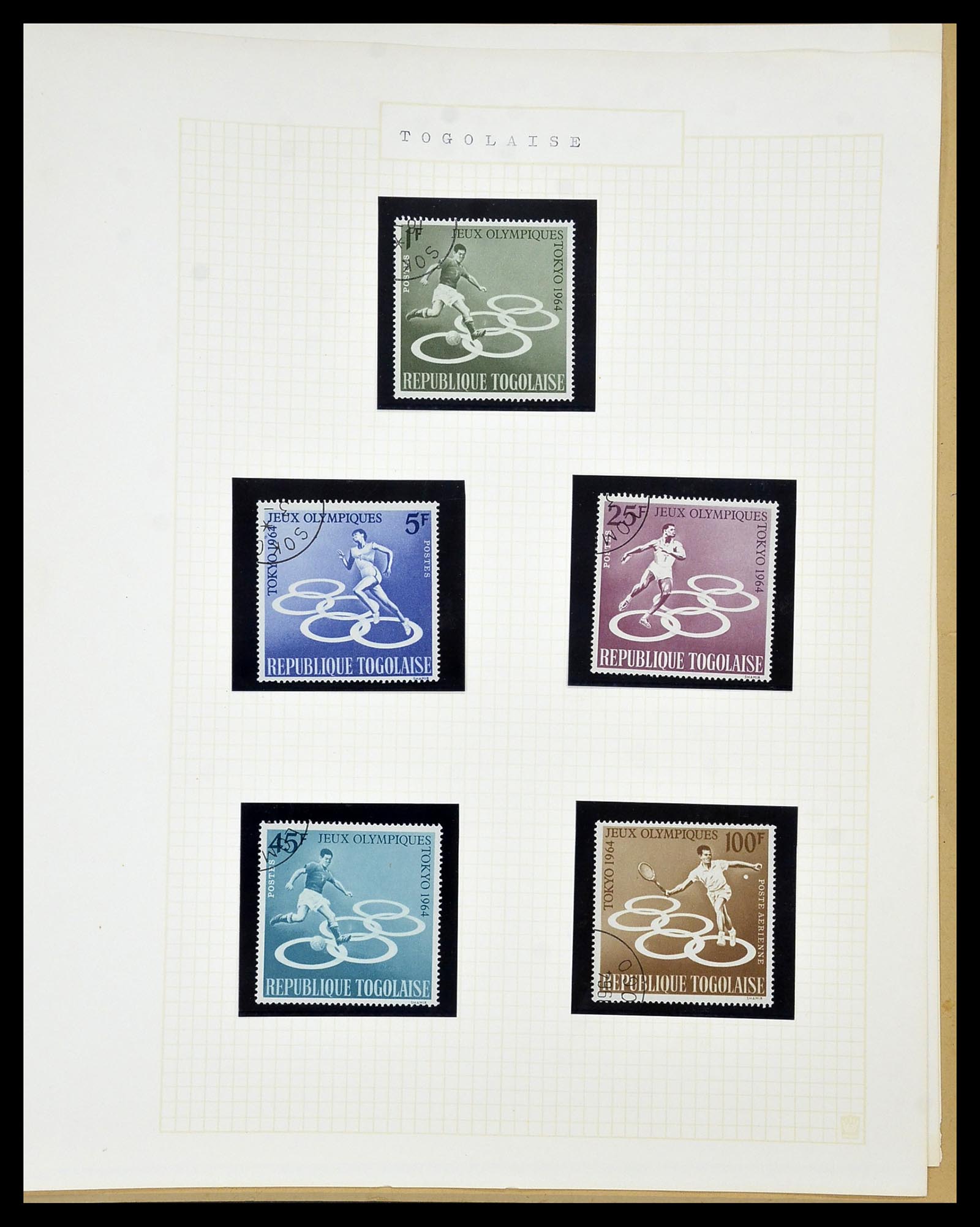 34434 052 - Postzegelverzameling 34434 Olympische Spelen 1920-1976.