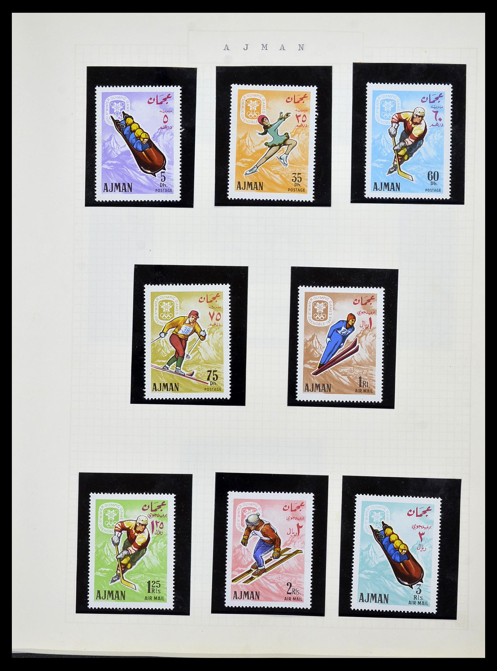 34434 053 - Postzegelverzameling 34434 Olympische Spelen 1920-1976.