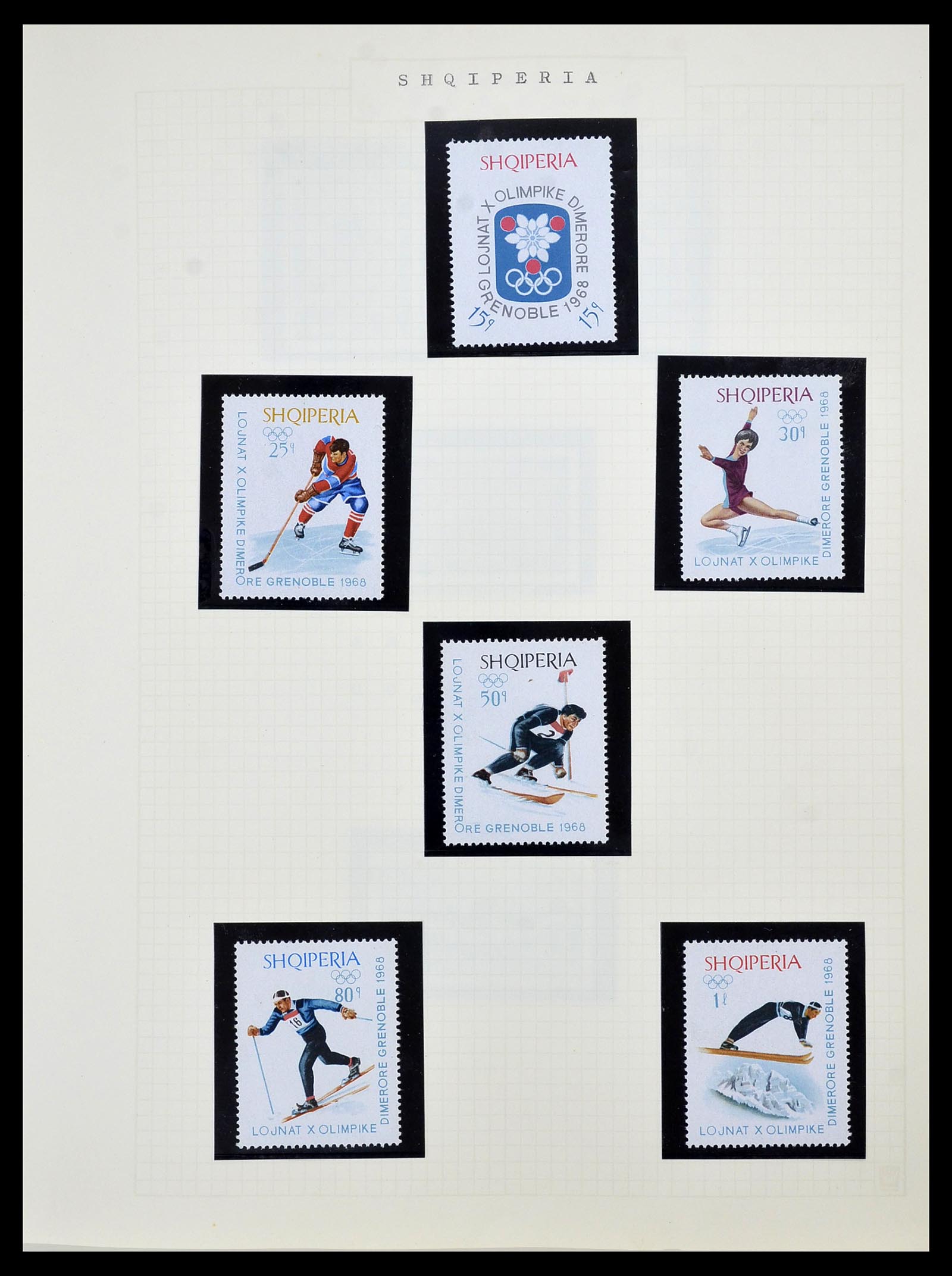 34434 057 - Postzegelverzameling 34434 Olympische Spelen 1920-1976.