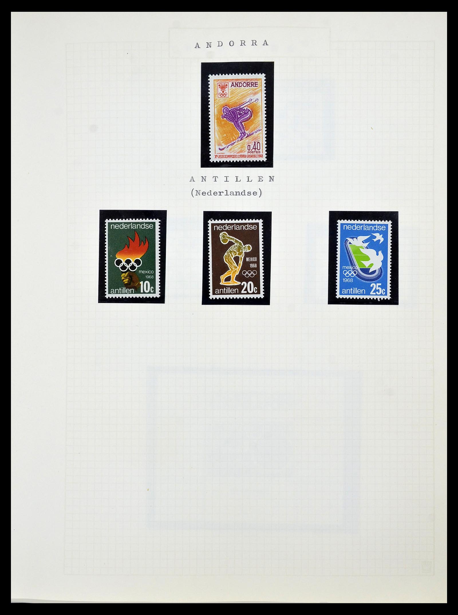 34434 059 - Postzegelverzameling 34434 Olympische Spelen 1920-1976.
