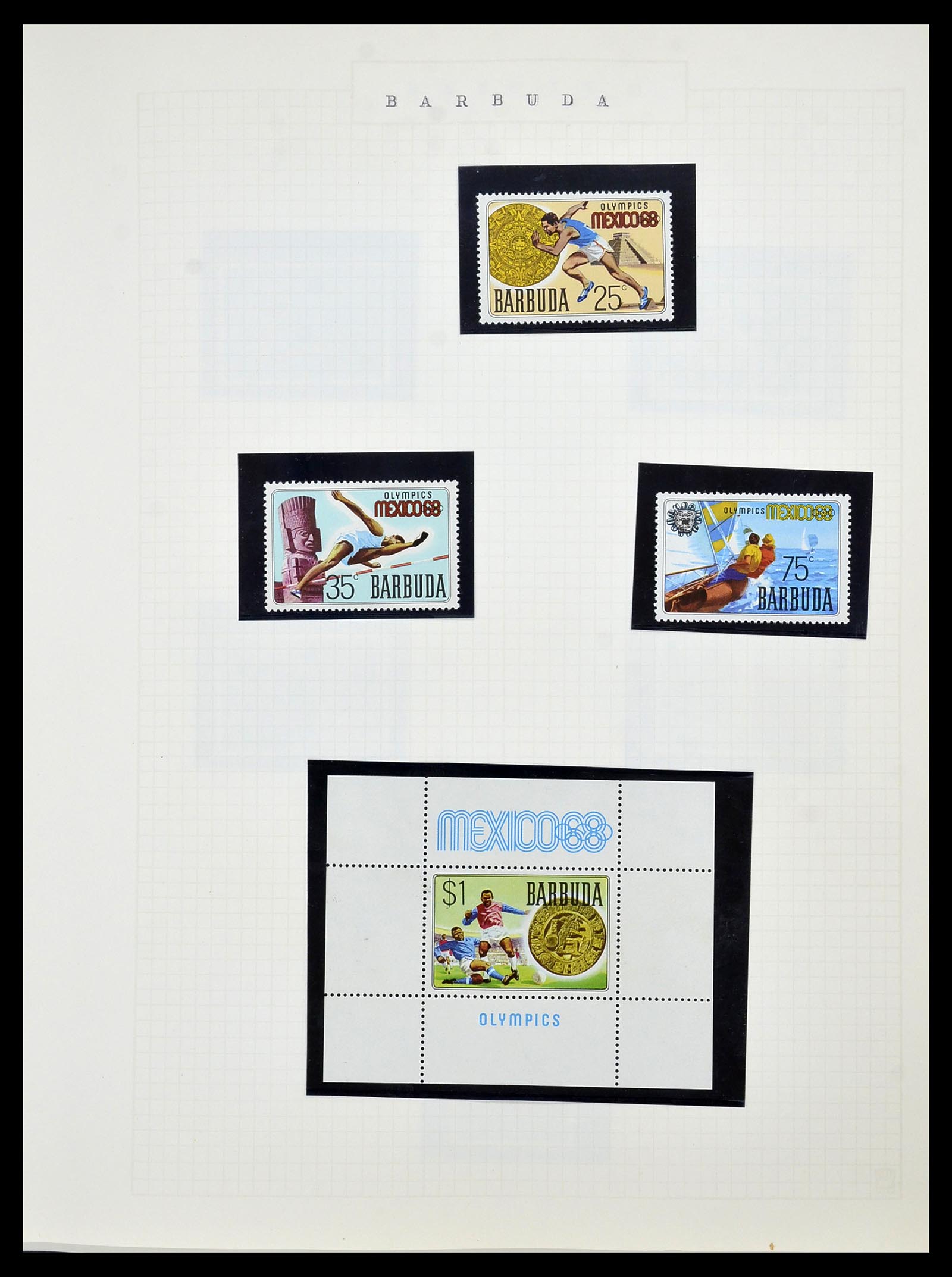 34434 060 - Postzegelverzameling 34434 Olympische Spelen 1920-1976.