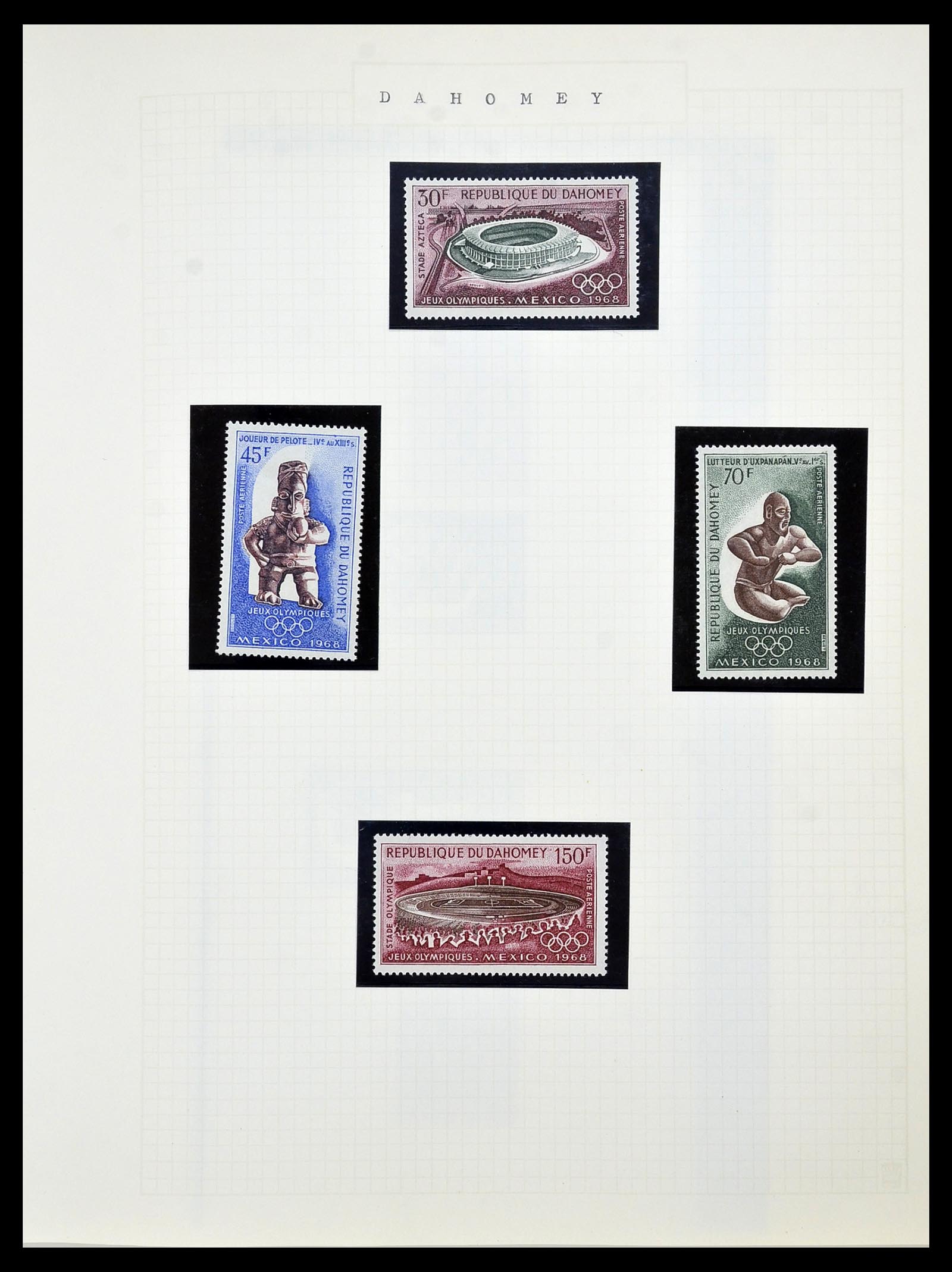 34434 068 - Postzegelverzameling 34434 Olympische Spelen 1920-1976.