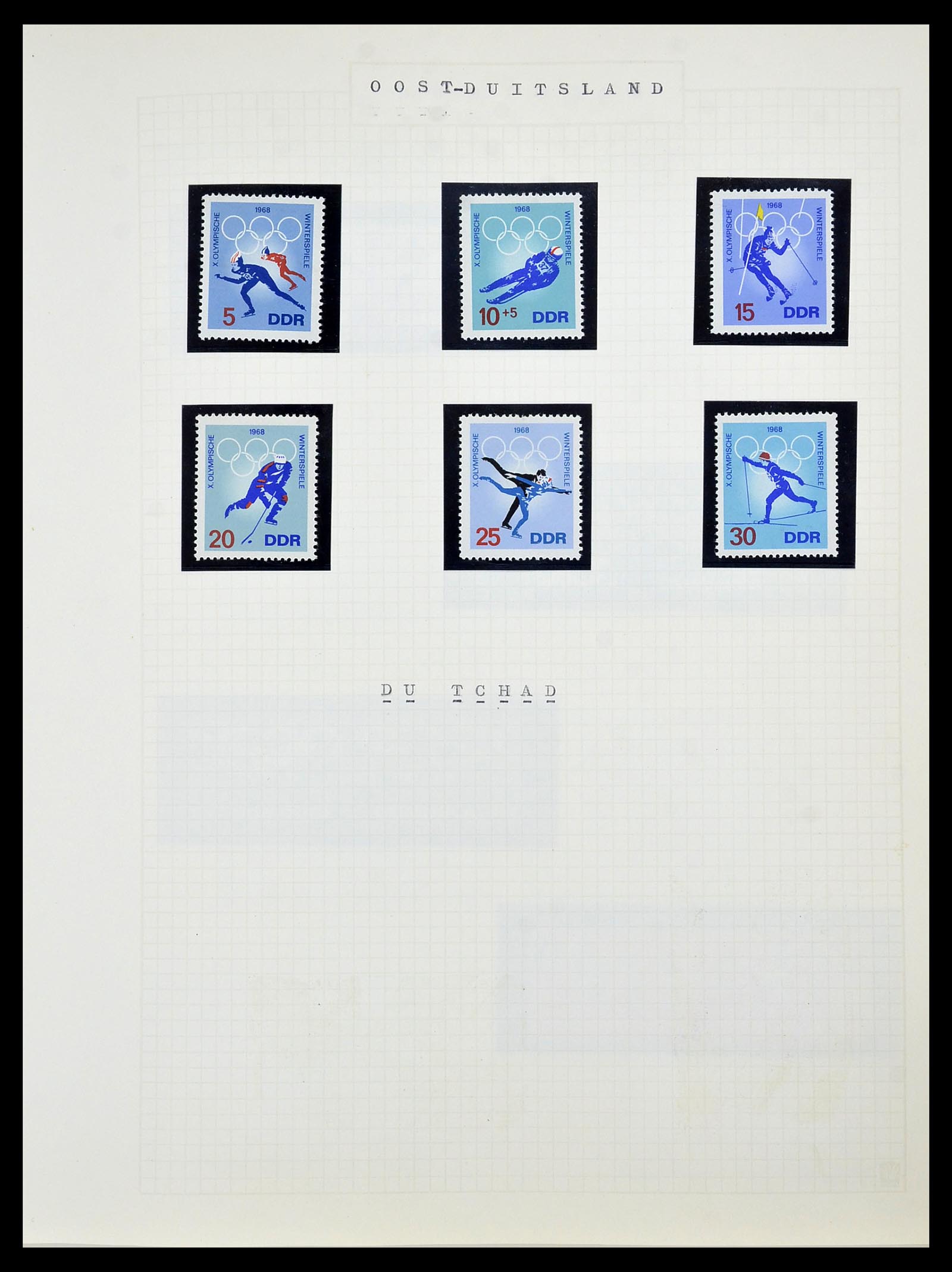 34434 070 - Postzegelverzameling 34434 Olympische Spelen 1920-1976.