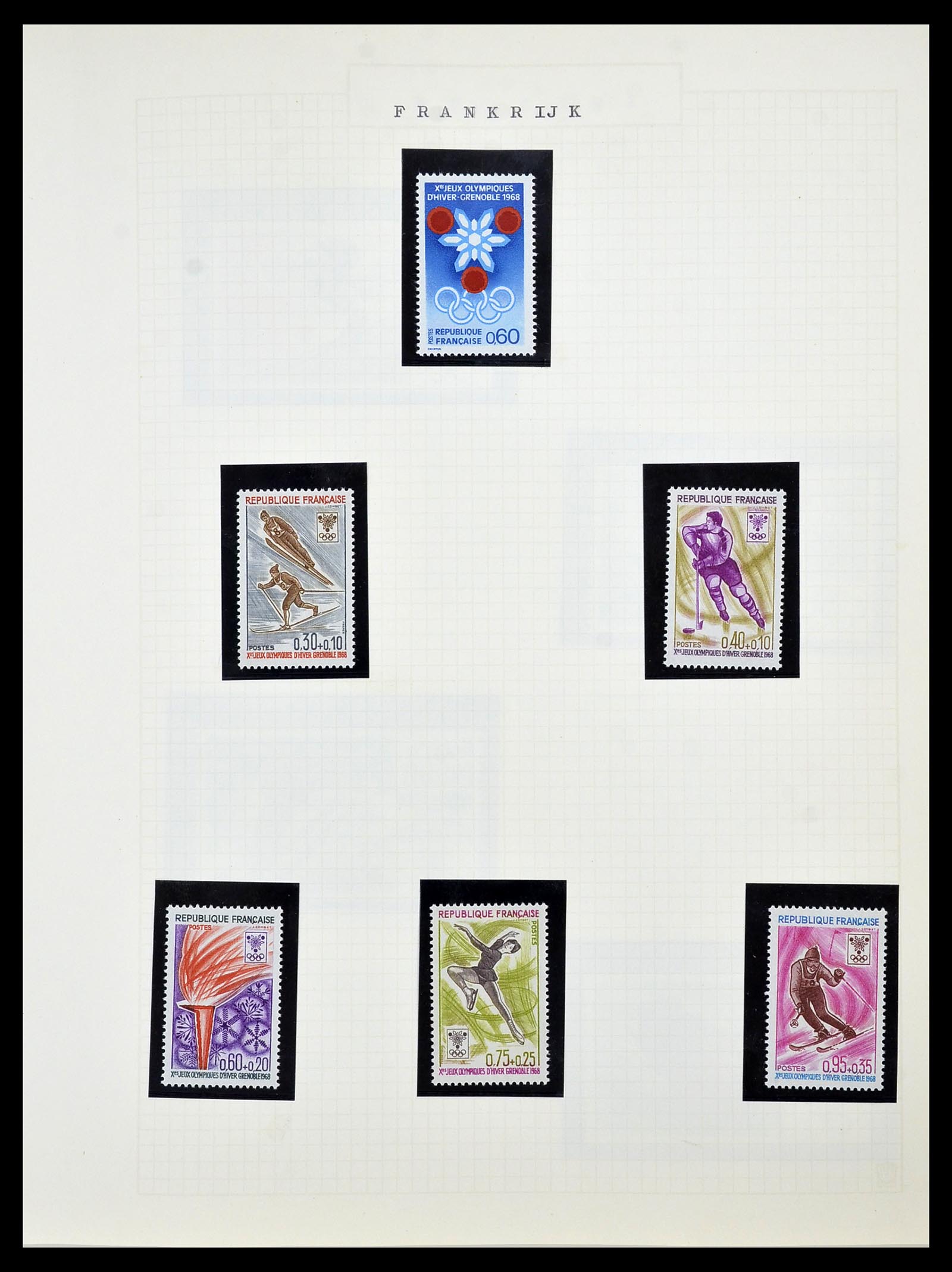 34434 074 - Postzegelverzameling 34434 Olympische Spelen 1920-1976.