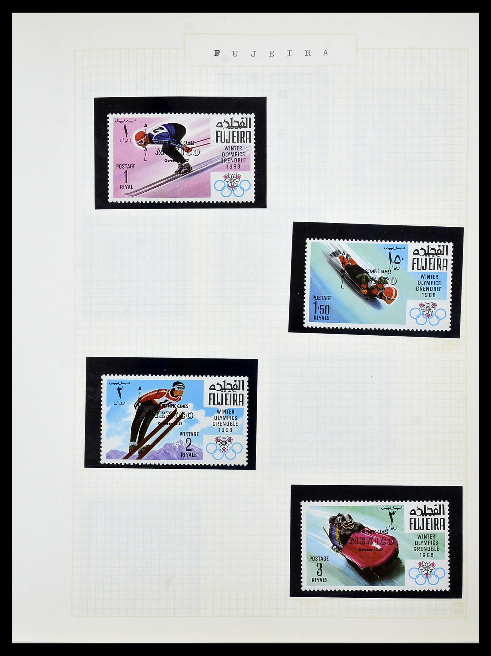 34434 075 - Postzegelverzameling 34434 Olympische Spelen 1920-1976.