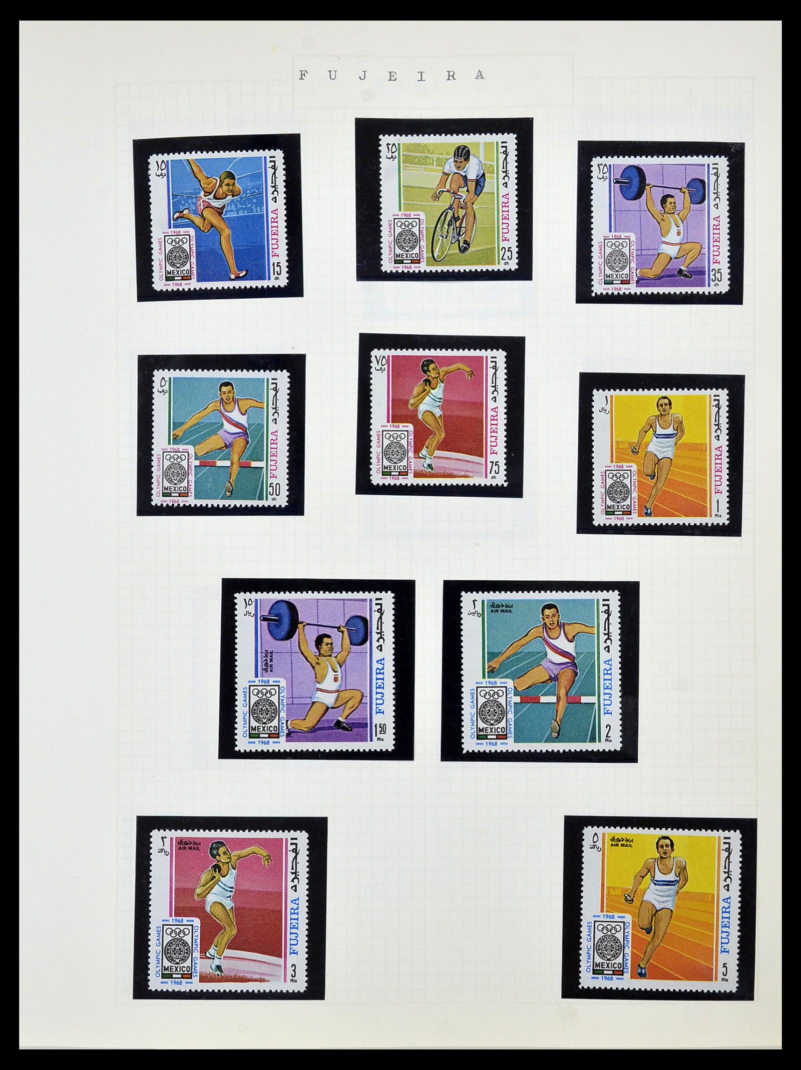 34434 076 - Postzegelverzameling 34434 Olympische Spelen 1920-1976.