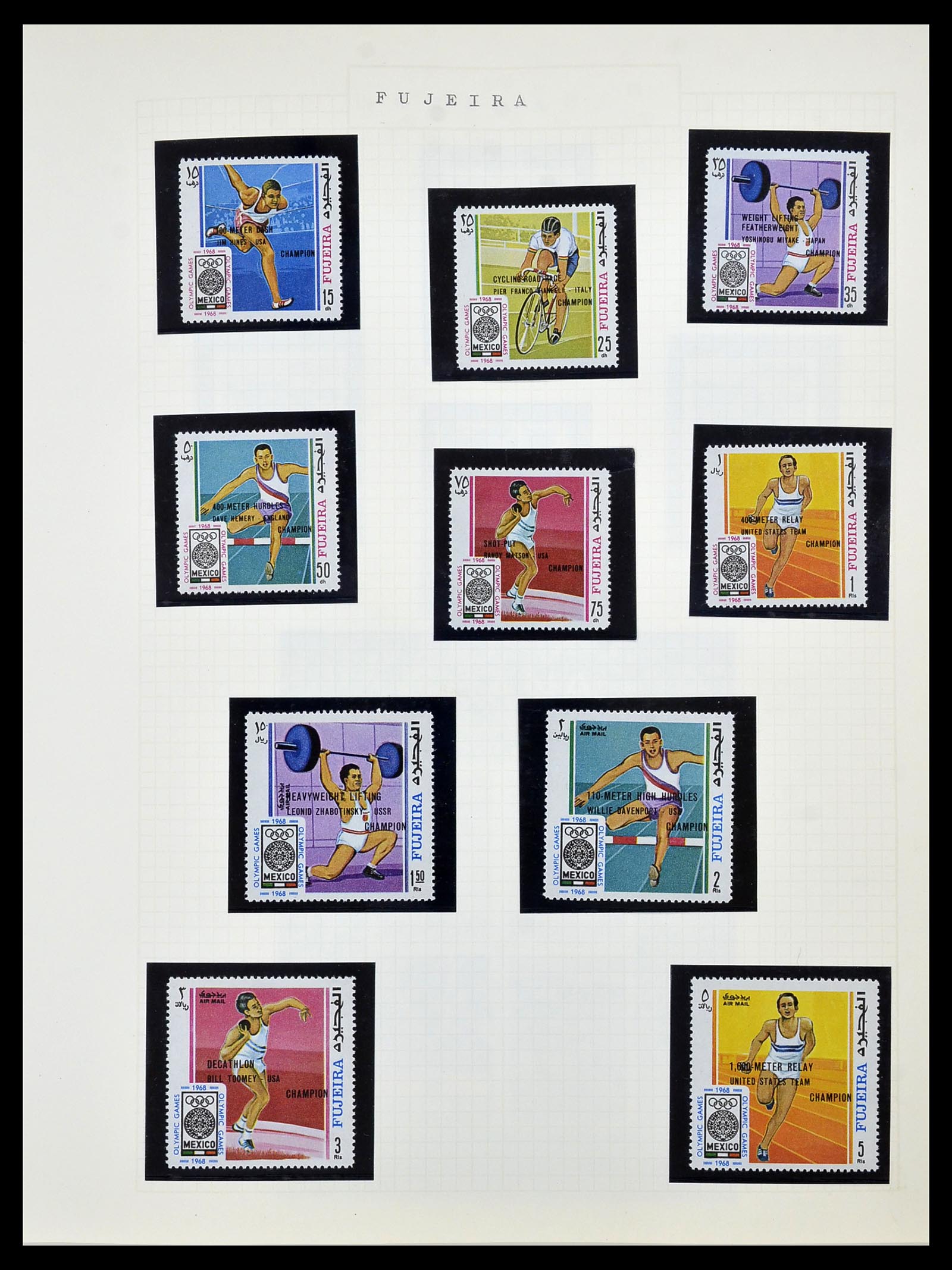 34434 077 - Postzegelverzameling 34434 Olympische Spelen 1920-1976.