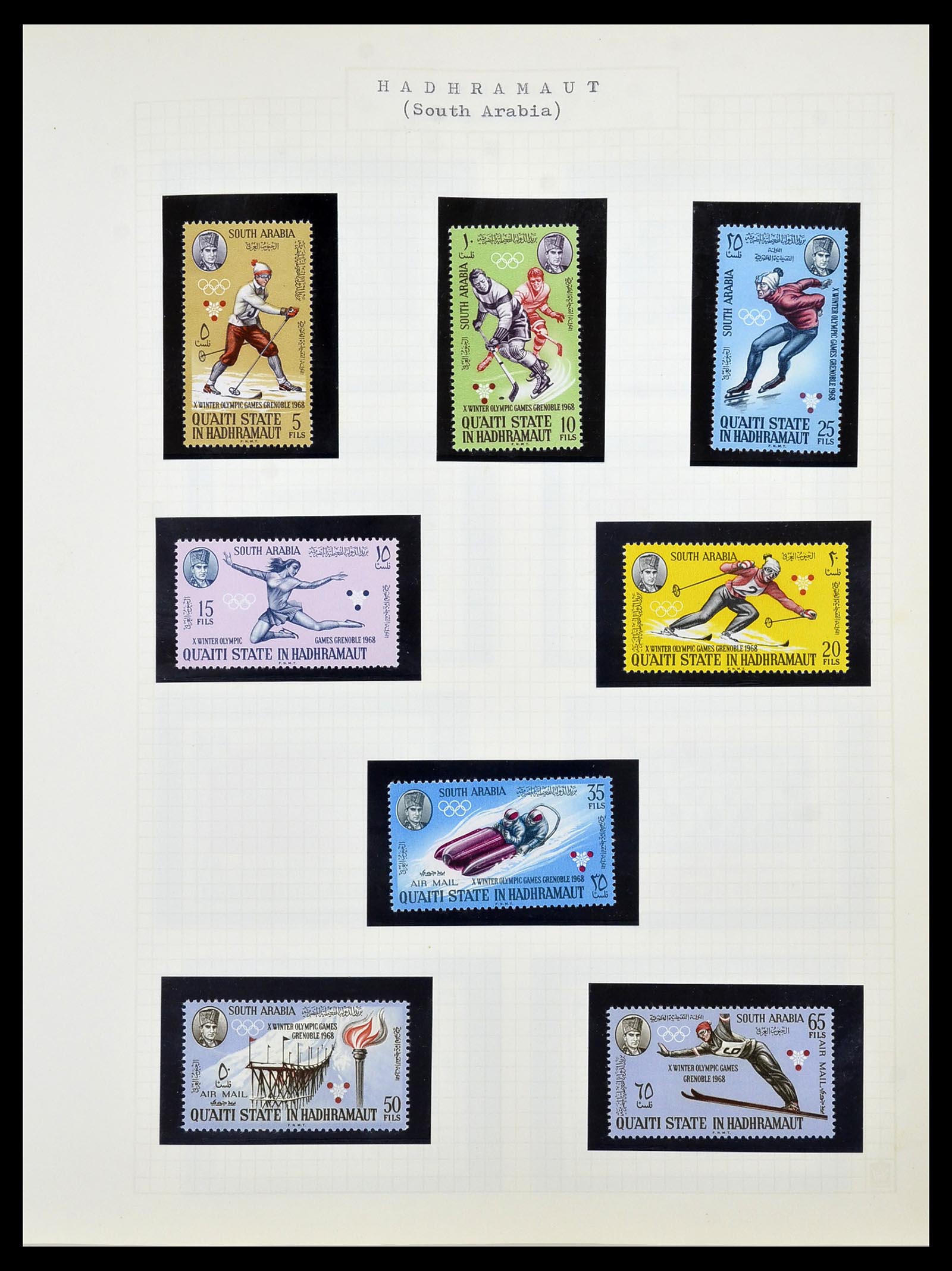 34434 080 - Postzegelverzameling 34434 Olympische Spelen 1920-1976.