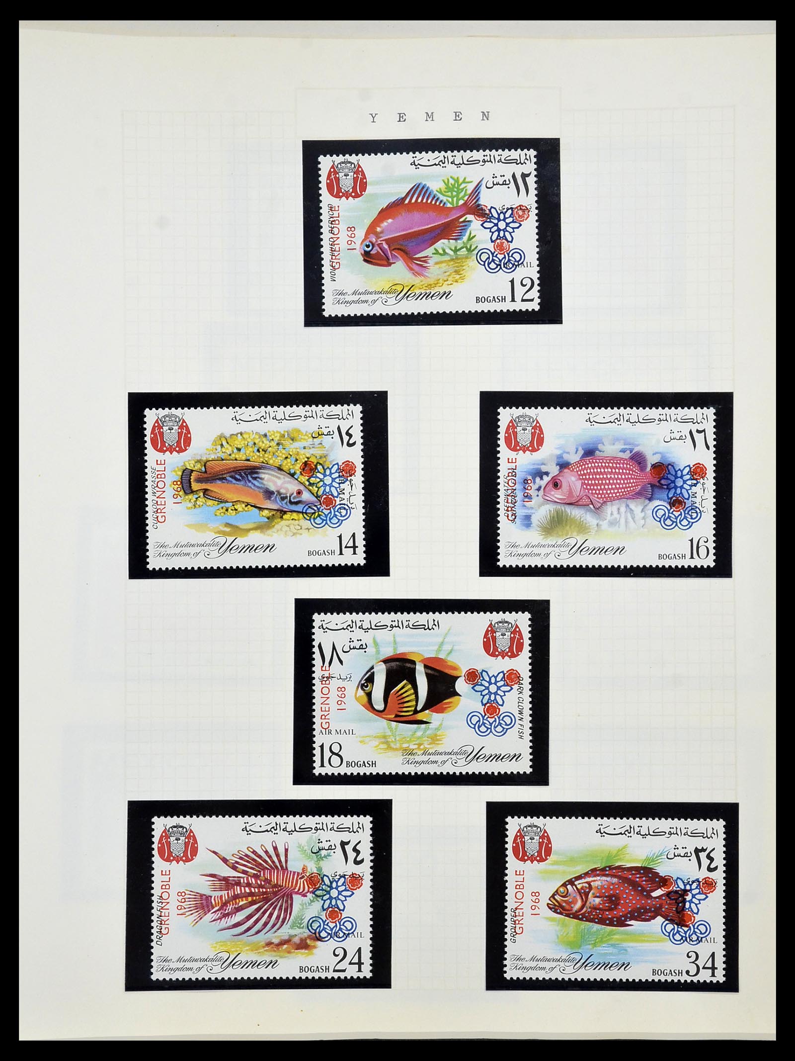 34434 147 - Postzegelverzameling 34434 Olympische Spelen 1920-1976.