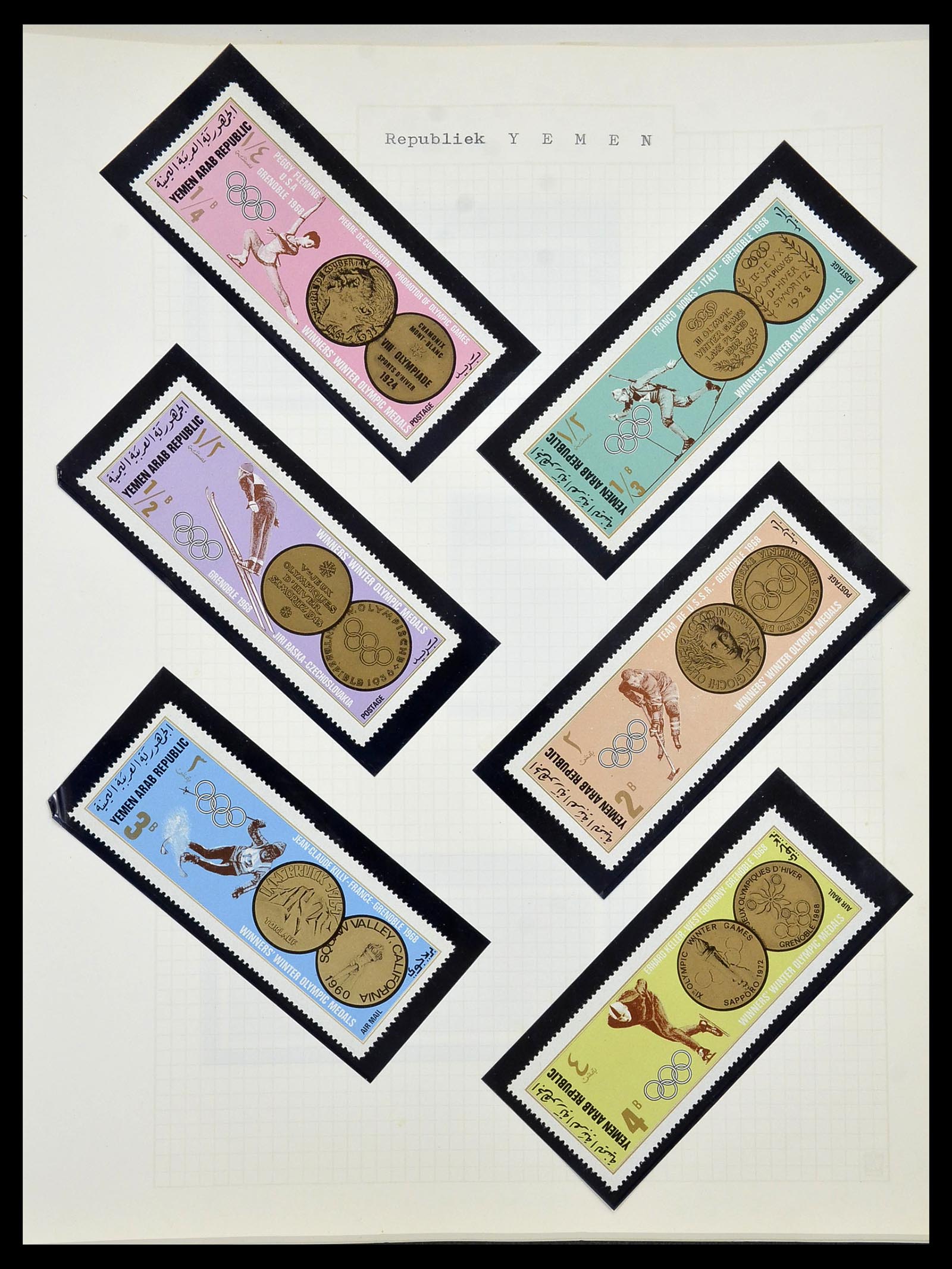 34434 152 - Postzegelverzameling 34434 Olympische Spelen 1920-1976.