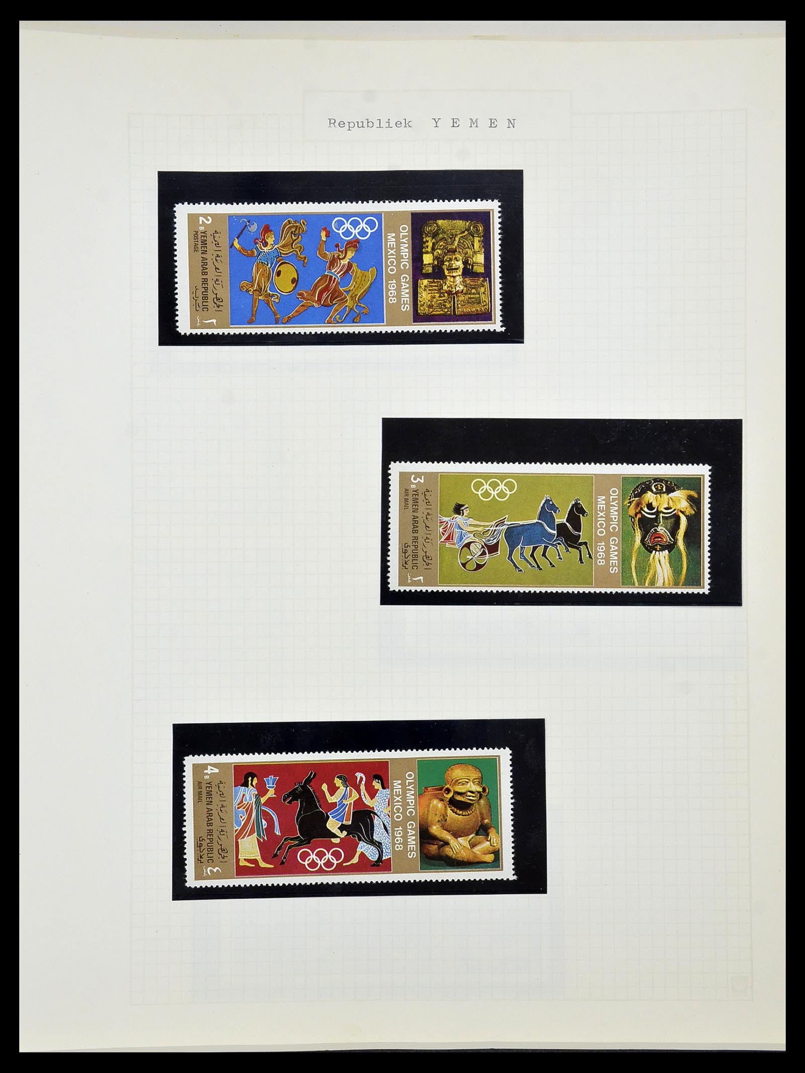 34434 153 - Postzegelverzameling 34434 Olympische Spelen 1920-1976.