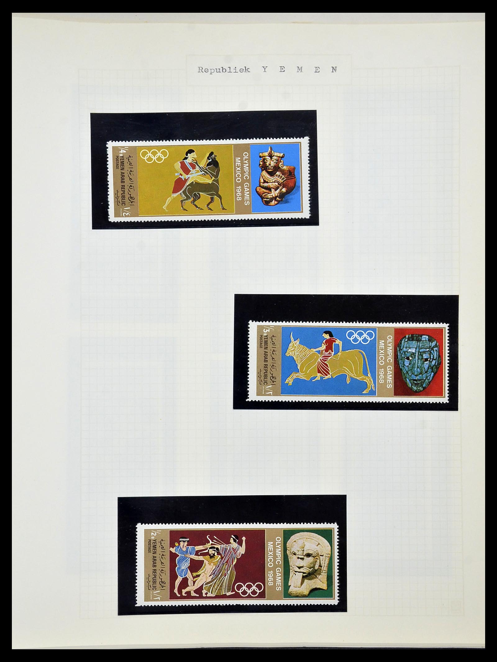 34434 154 - Postzegelverzameling 34434 Olympische Spelen 1920-1976.