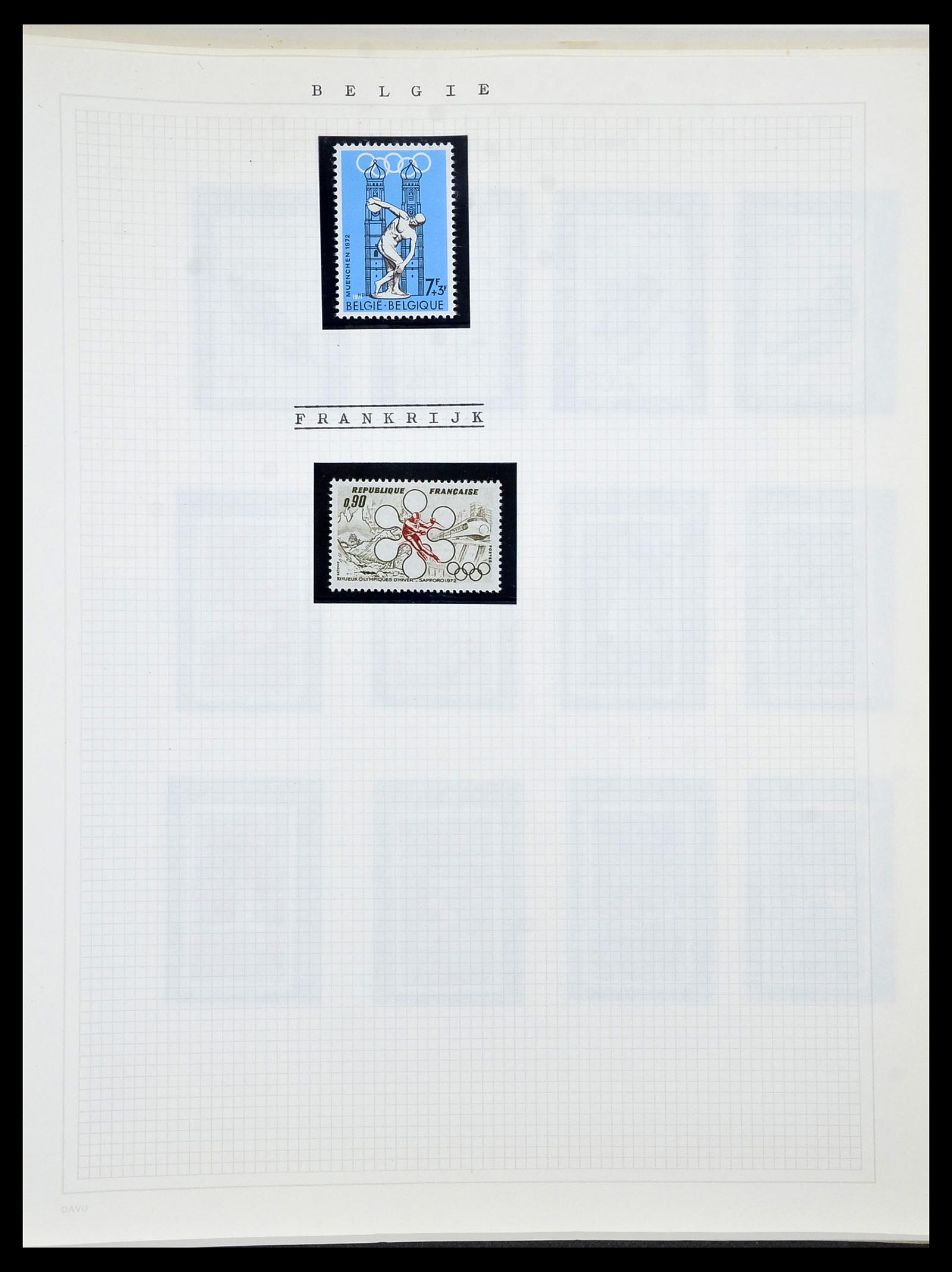34434 157 - Postzegelverzameling 34434 Olympische Spelen 1920-1976.