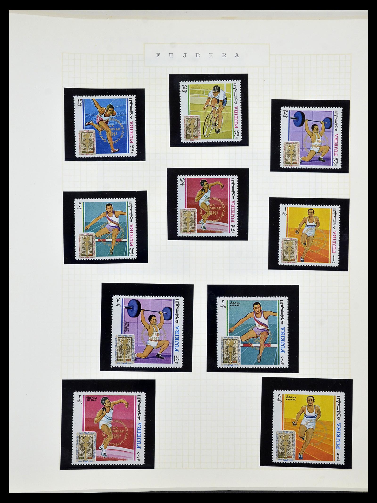34434 160 - Postzegelverzameling 34434 Olympische Spelen 1920-1976.
