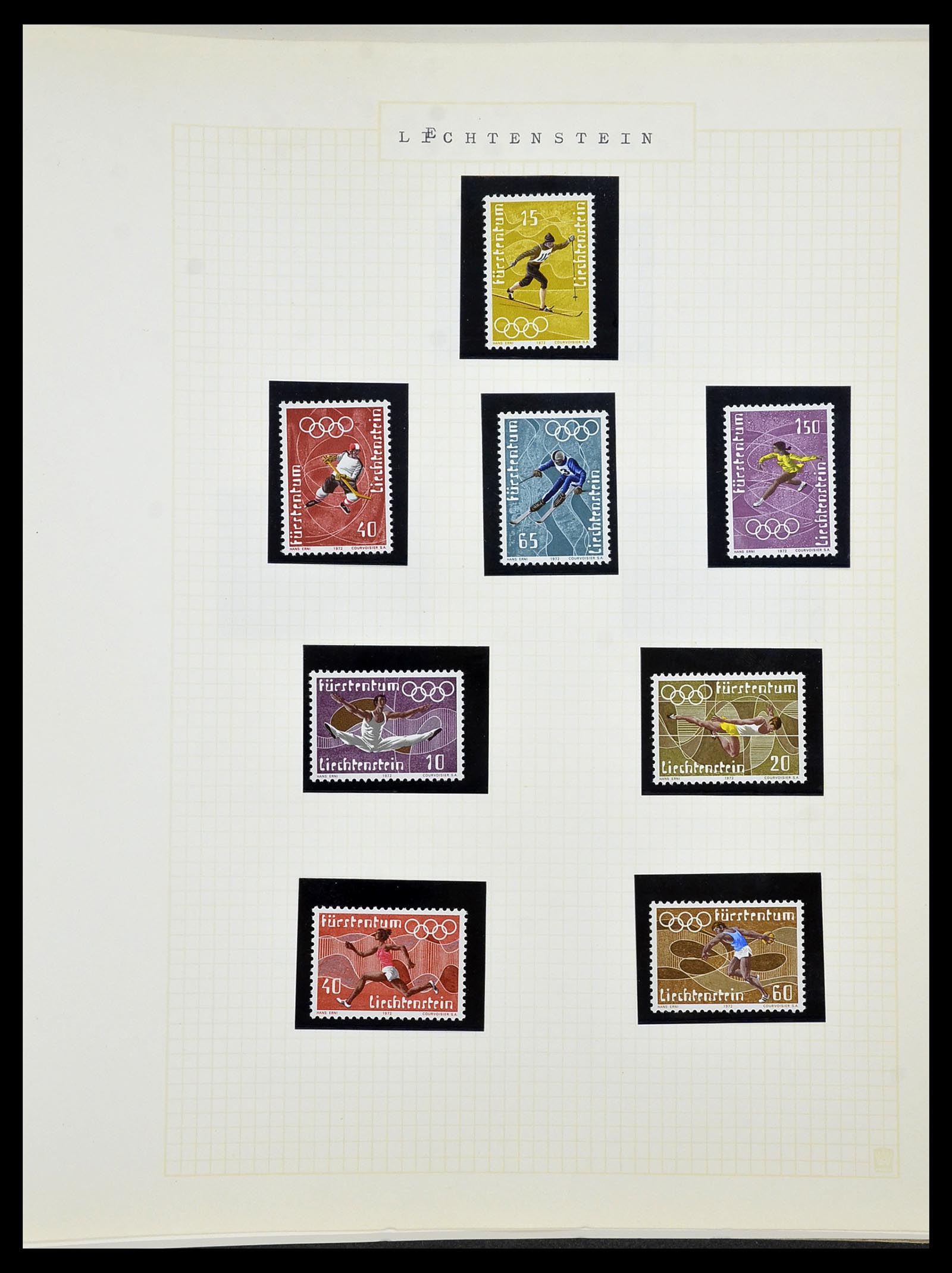 34434 167 - Postzegelverzameling 34434 Olympische Spelen 1920-1976.