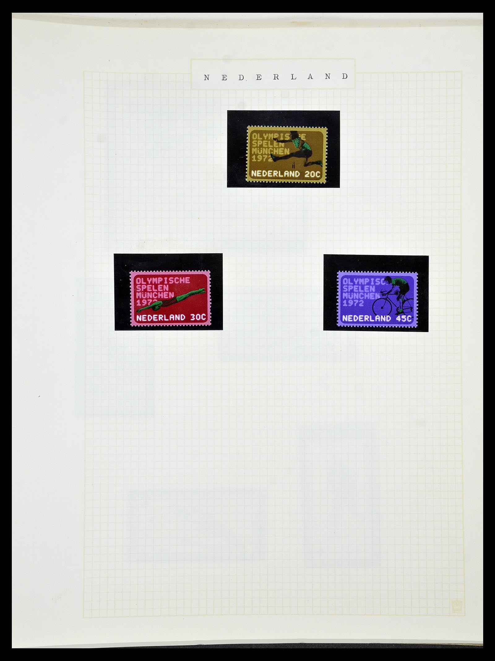 34434 168 - Postzegelverzameling 34434 Olympische Spelen 1920-1976.