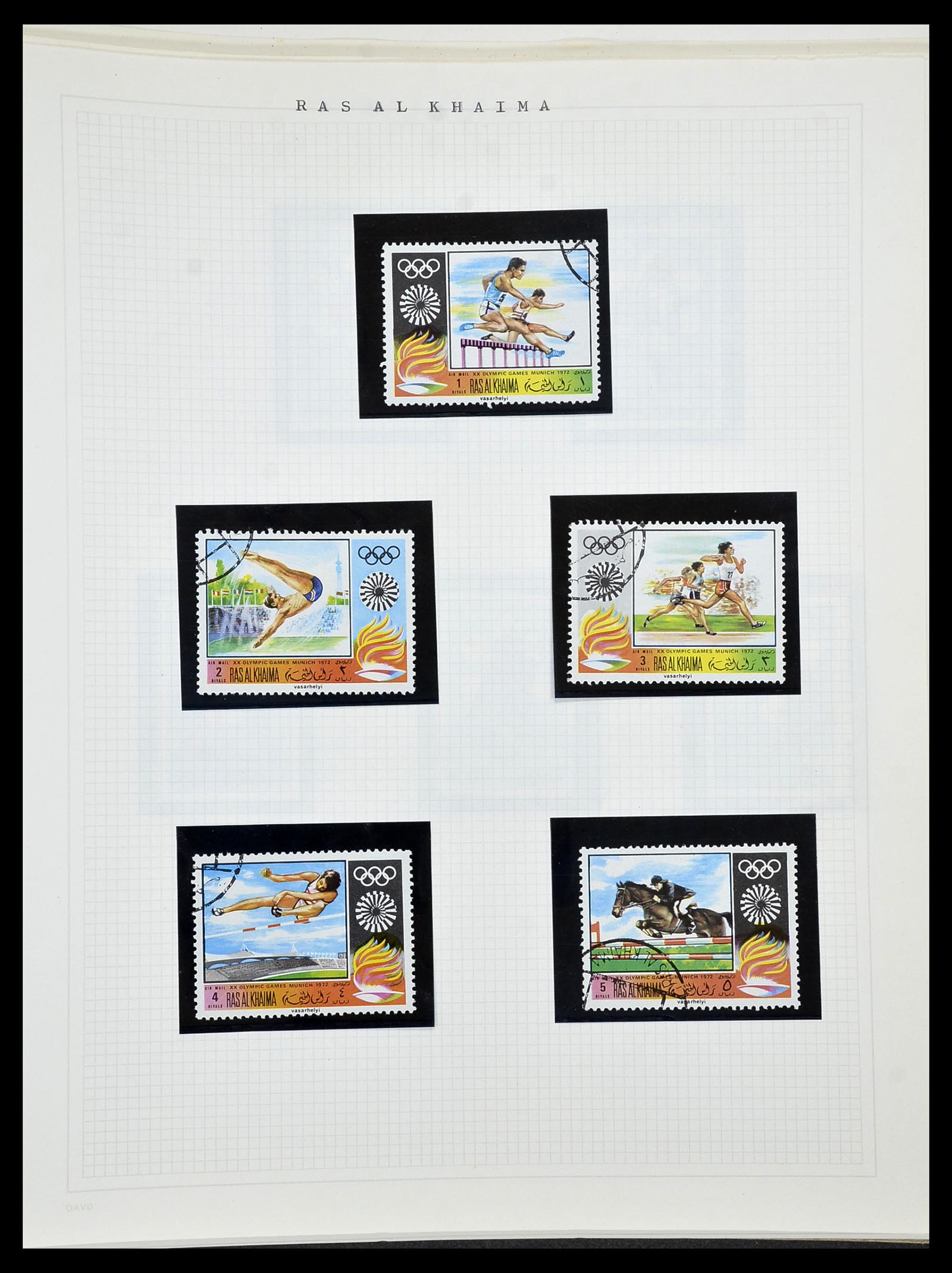34434 171 - Postzegelverzameling 34434 Olympische Spelen 1920-1976.