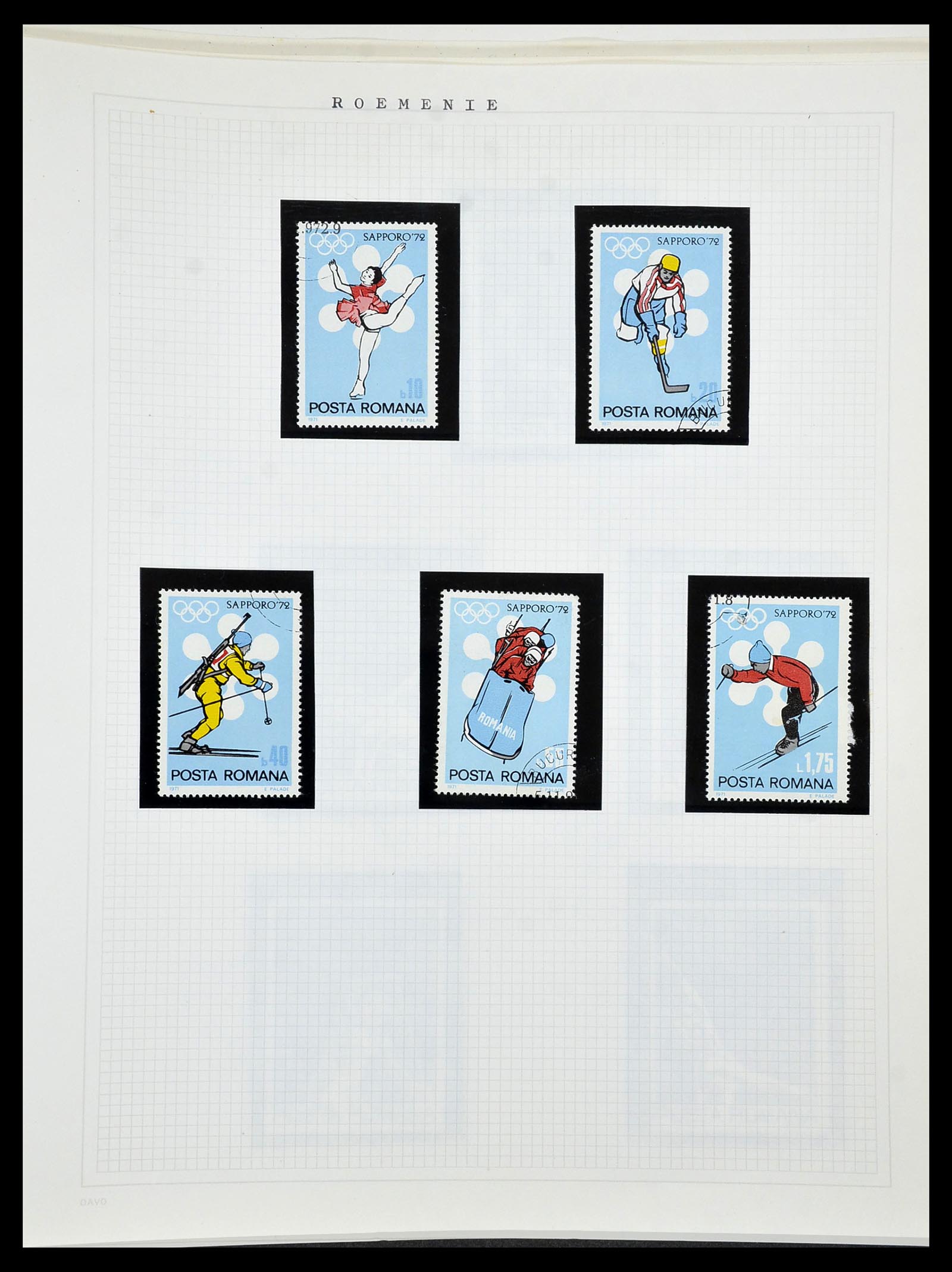 34434 172 - Postzegelverzameling 34434 Olympische Spelen 1920-1976.