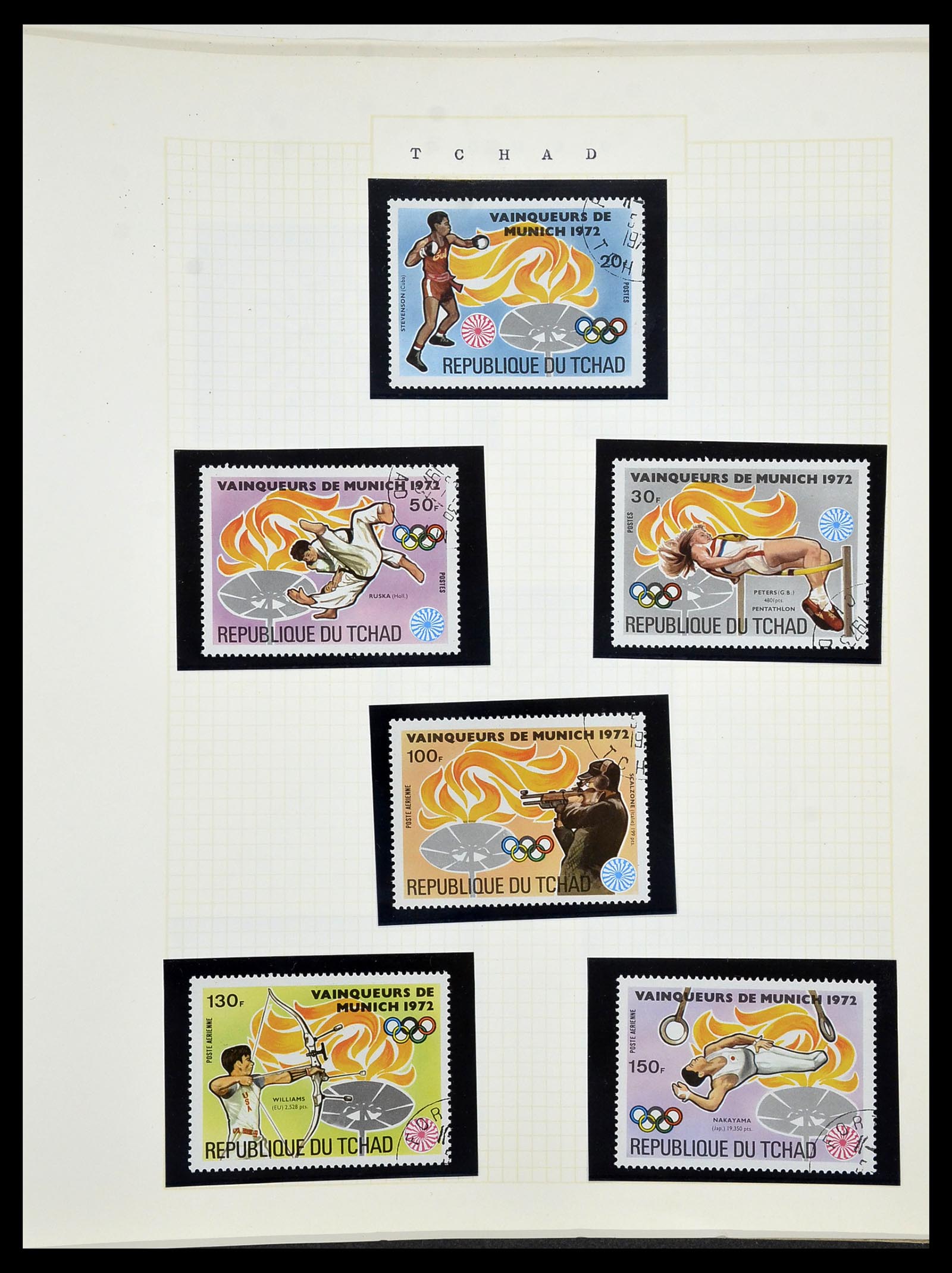 34434 174 - Postzegelverzameling 34434 Olympische Spelen 1920-1976.