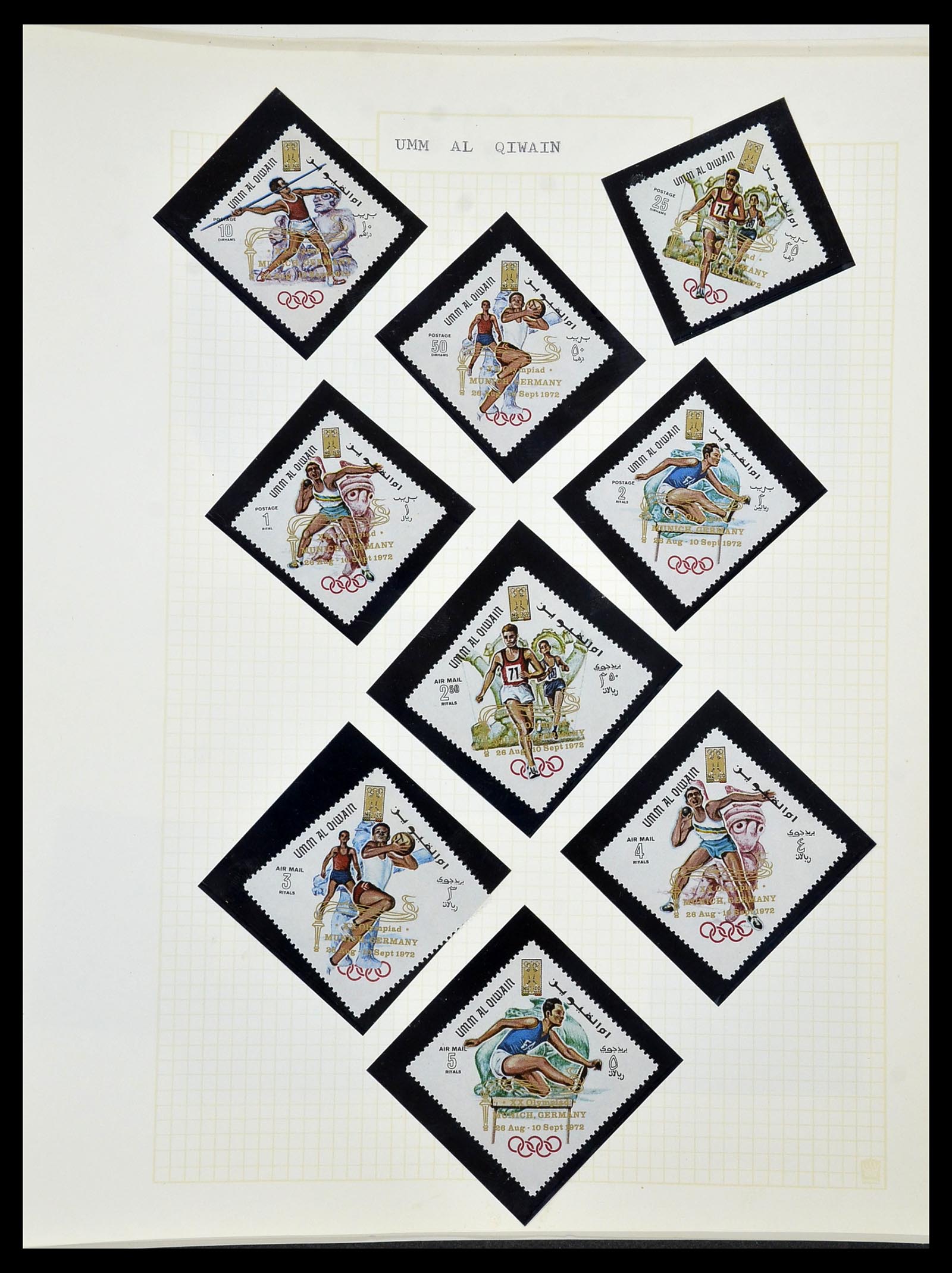 34434 176 - Postzegelverzameling 34434 Olympische Spelen 1920-1976.