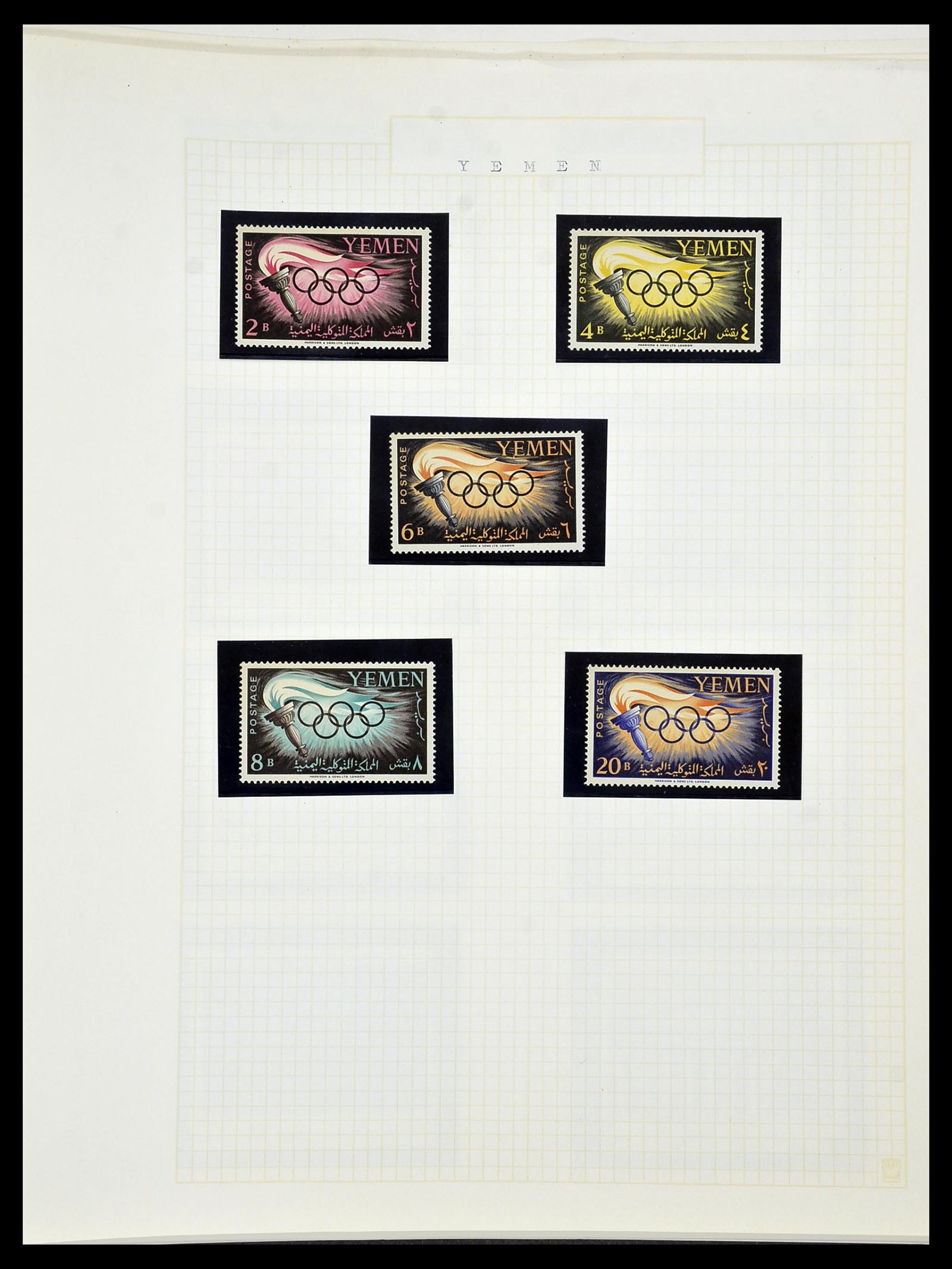 34434 178 - Postzegelverzameling 34434 Olympische Spelen 1920-1976.