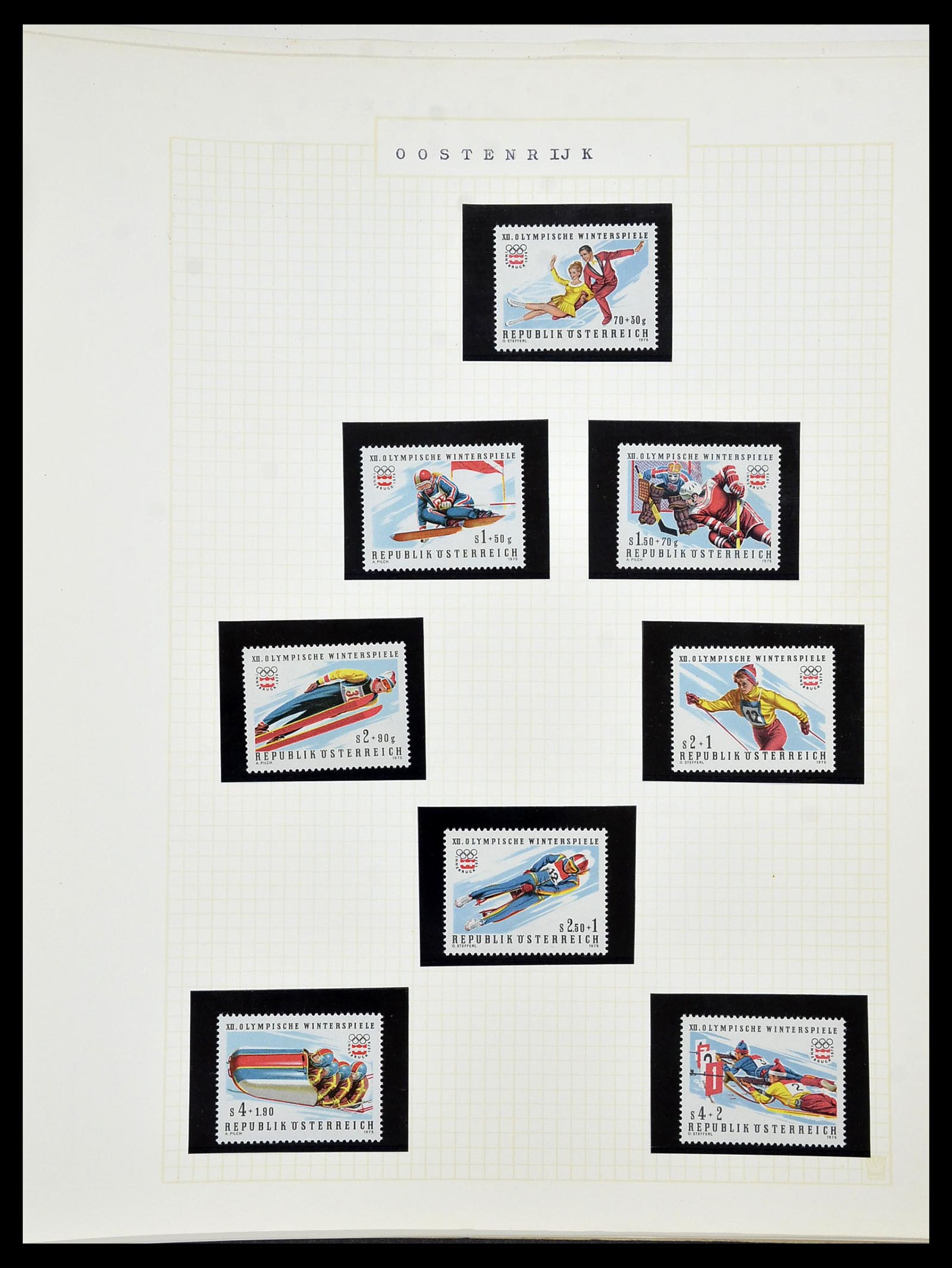 34434 184 - Postzegelverzameling 34434 Olympische Spelen 1920-1976.