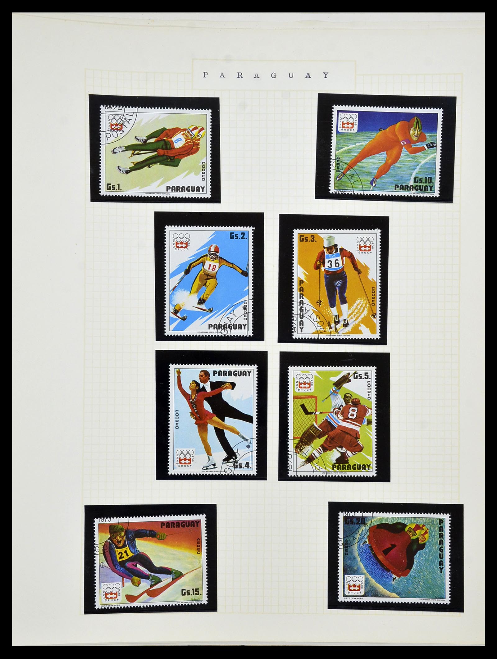 34434 185 - Postzegelverzameling 34434 Olympische Spelen 1920-1976.