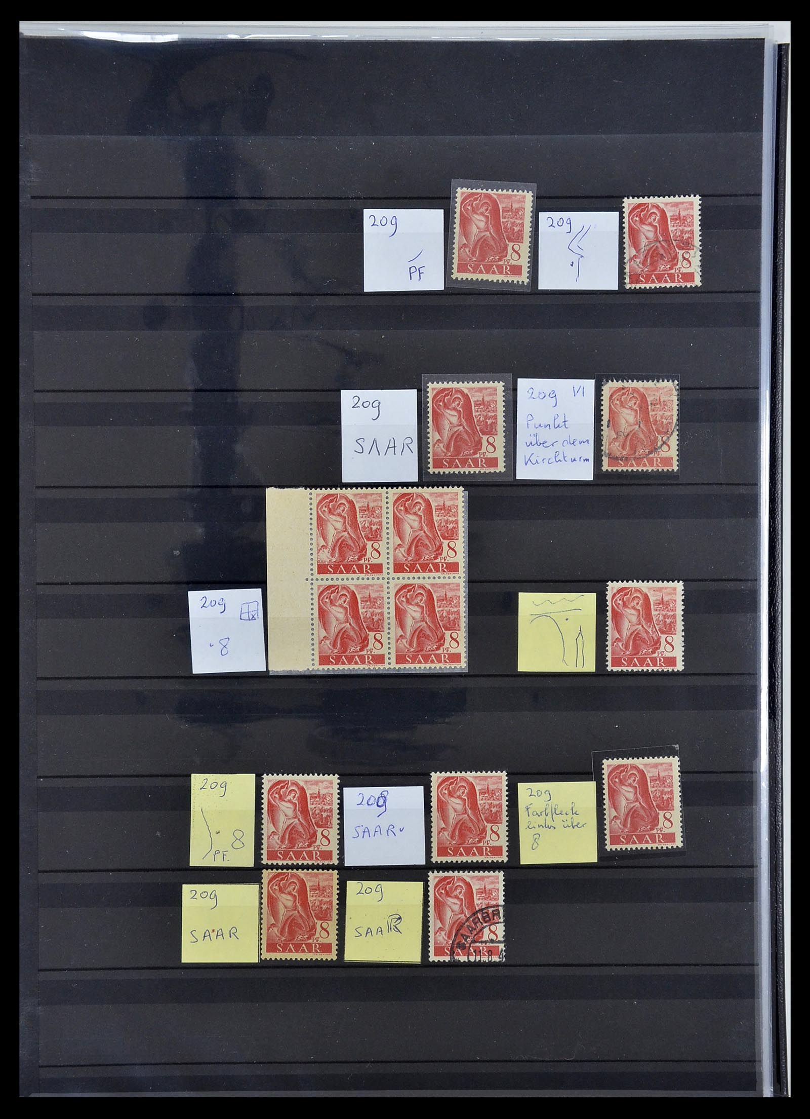 34435 005 - Postzegelverzameling 34435 Saar 1947-1959.