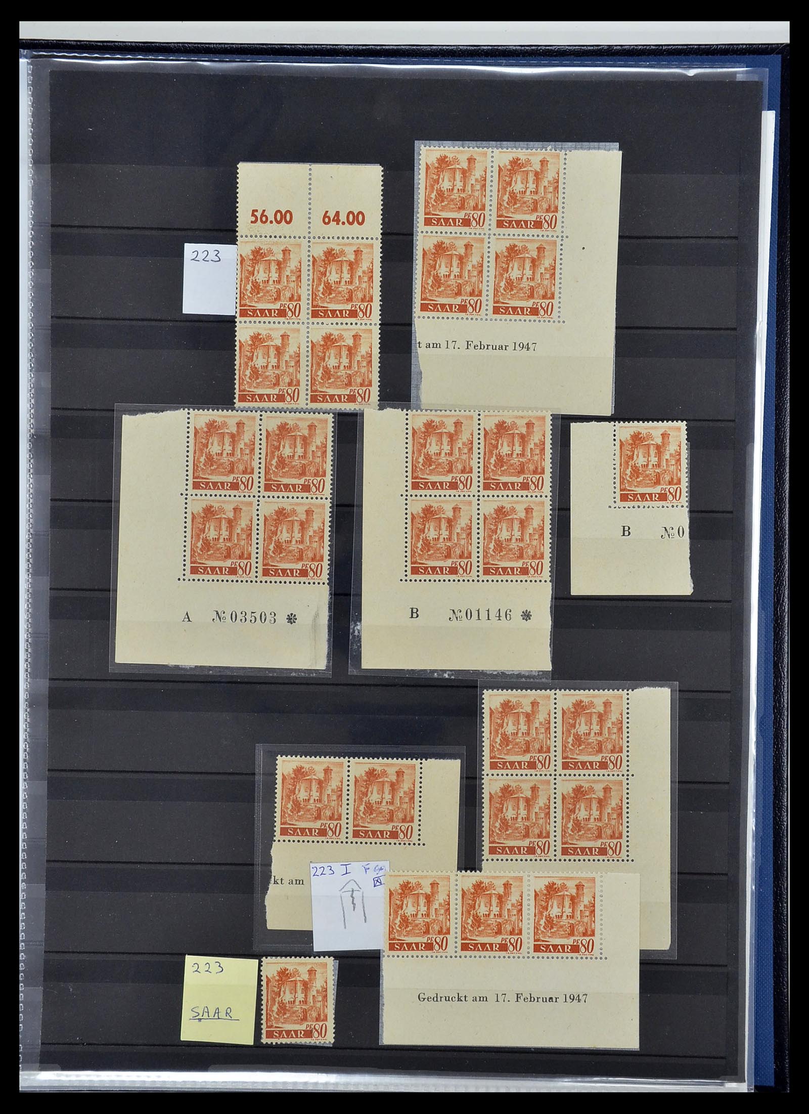 34435 023 - Stamp Collection 34435 Saar 1947-1959.