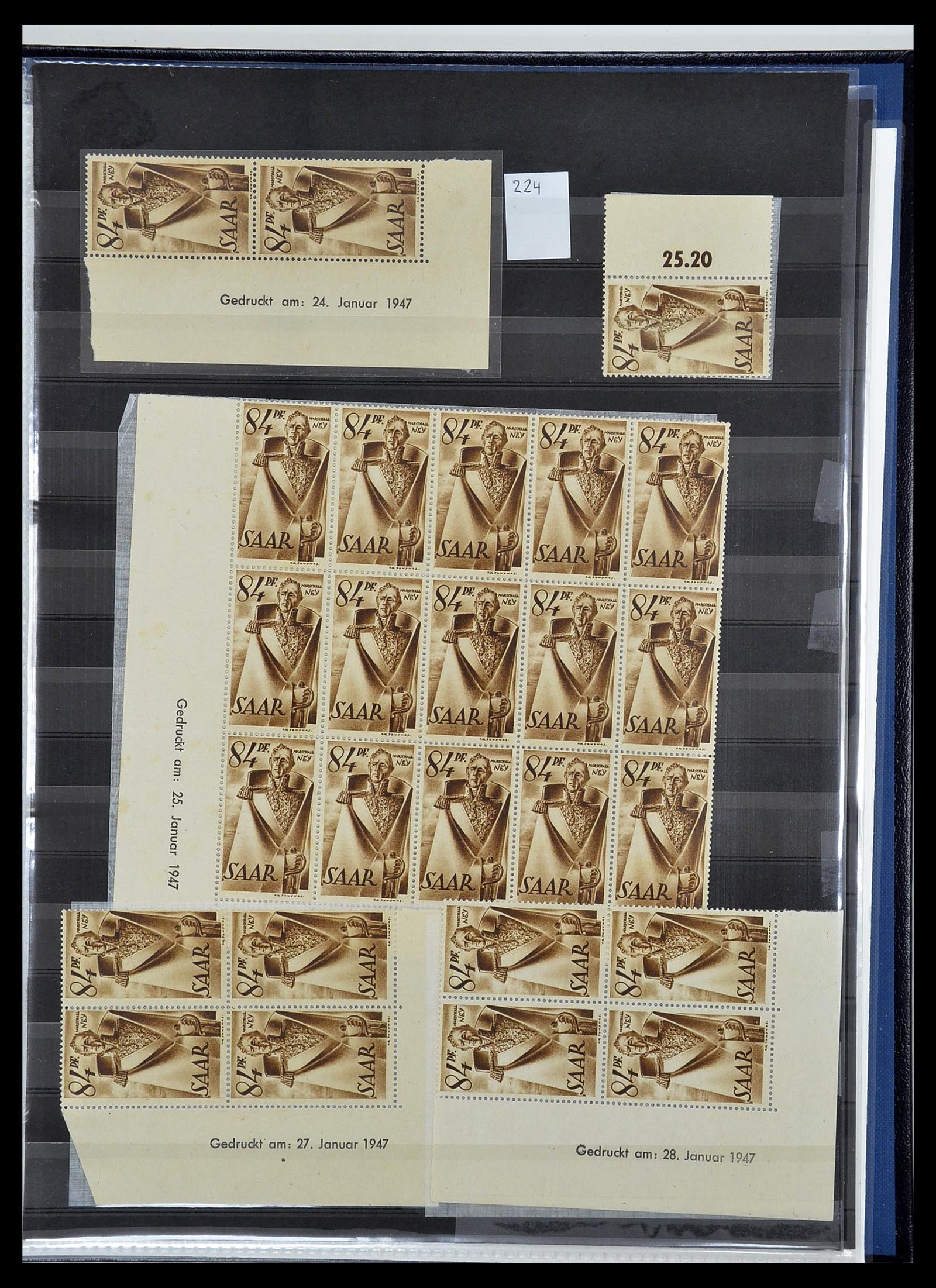 34435 024 - Stamp Collection 34435 Saar 1947-1959.