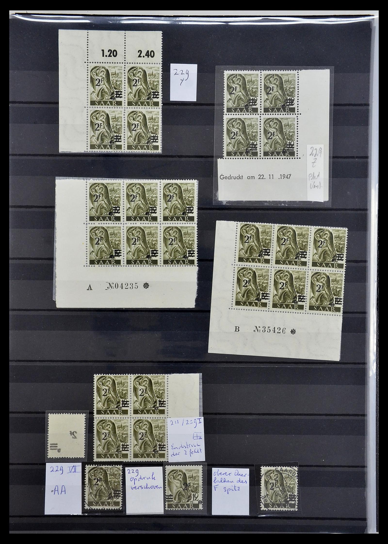 34435 034 - Stamp Collection 34435 Saar 1947-1959.
