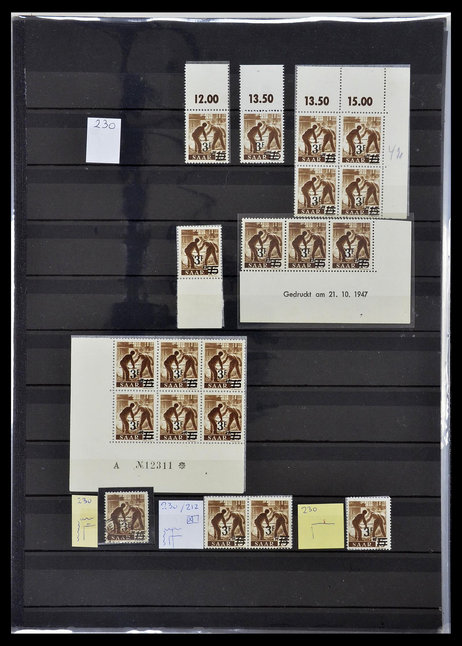 34435 035 - Stamp Collection 34435 Saar 1947-1959.