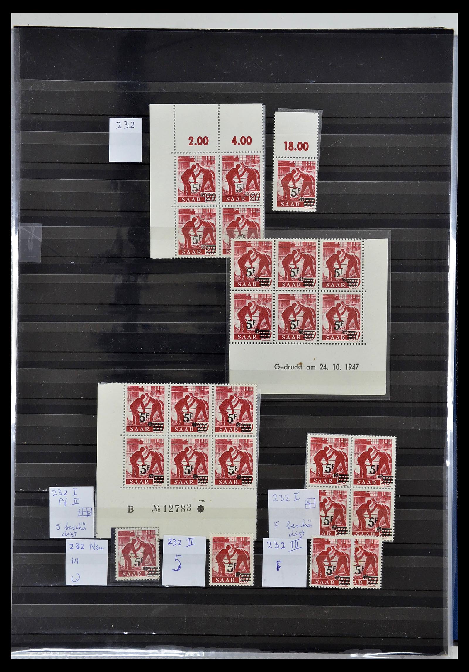 34435 038 - Stamp Collection 34435 Saar 1947-1959.