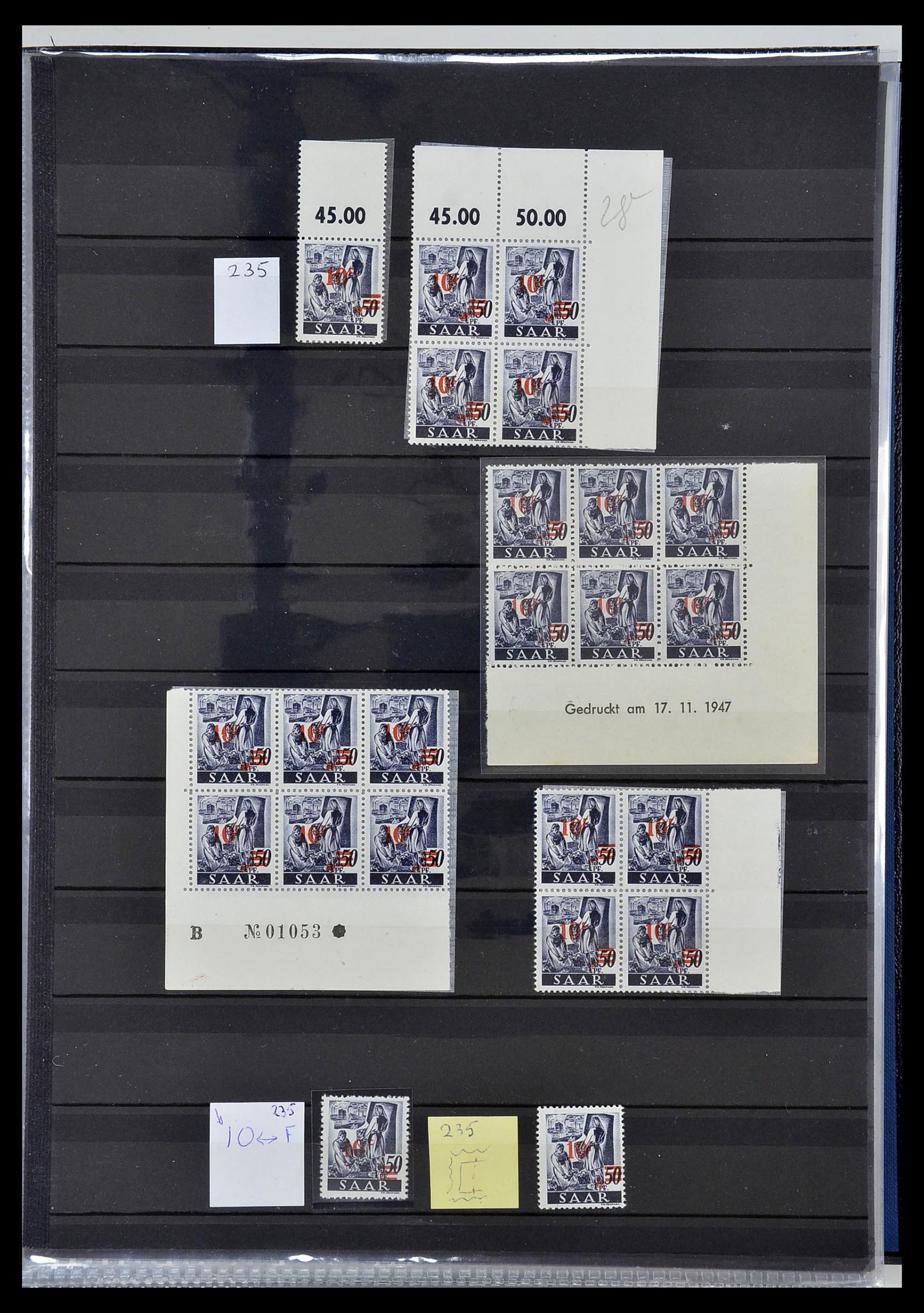 34435 042 - Stamp Collection 34435 Saar 1947-1959.