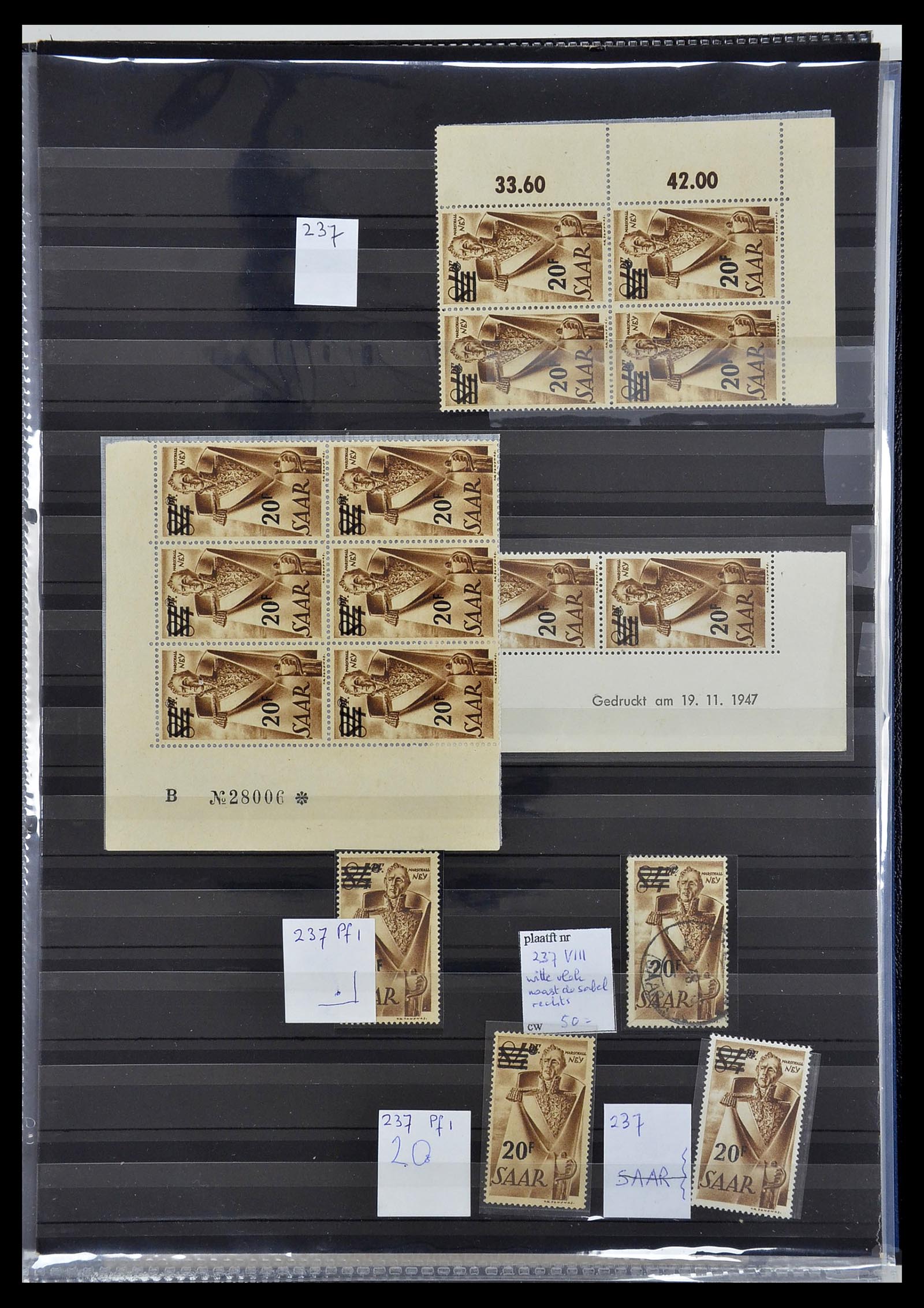 34435 044 - Stamp Collection 34435 Saar 1947-1959.