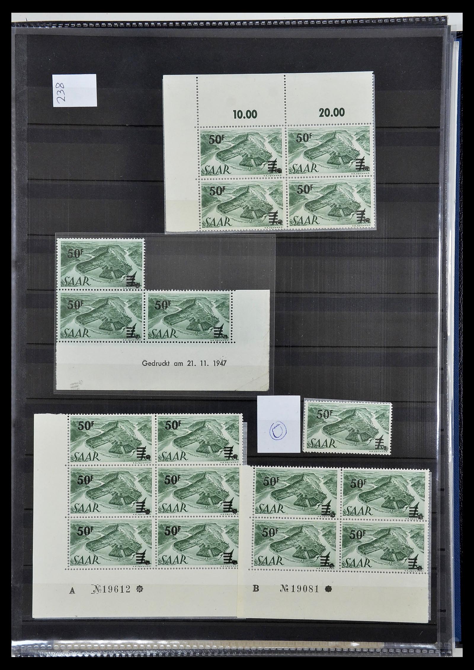 34435 045 - Stamp Collection 34435 Saar 1947-1959.