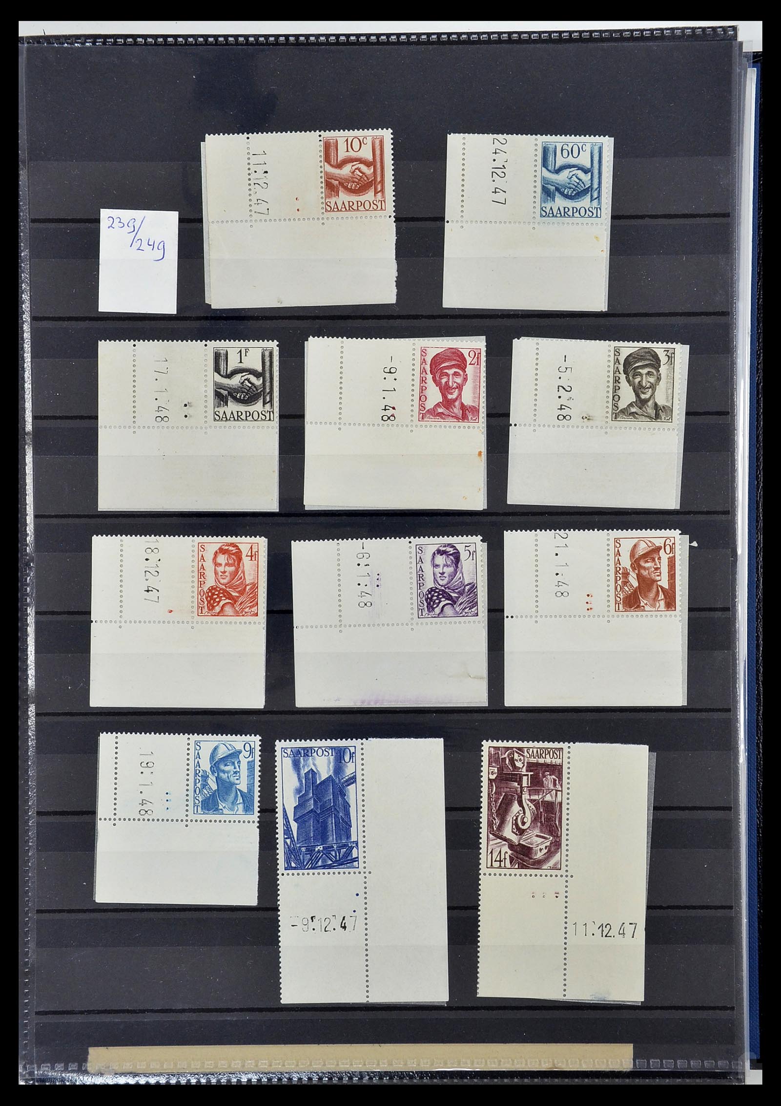34435 046 - Stamp Collection 34435 Saar 1947-1959.