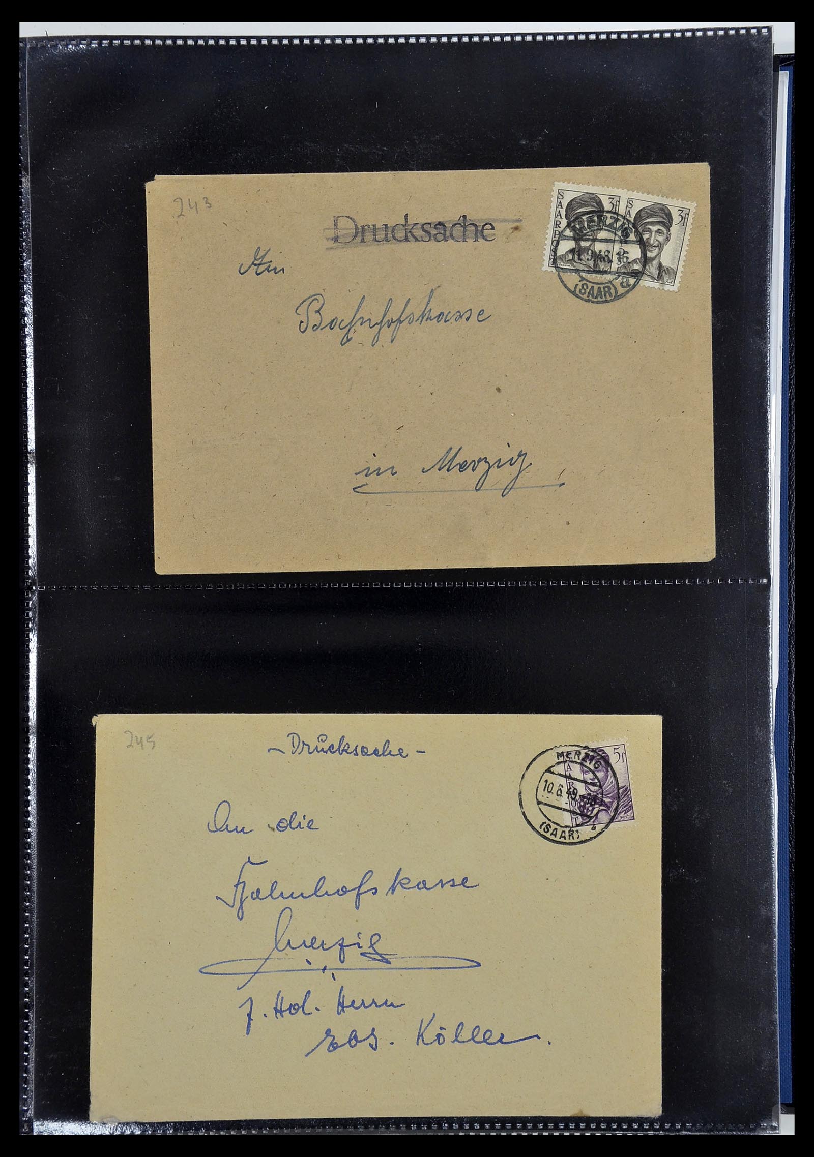 34435 047 - Stamp Collection 34435 Saar 1947-1959.