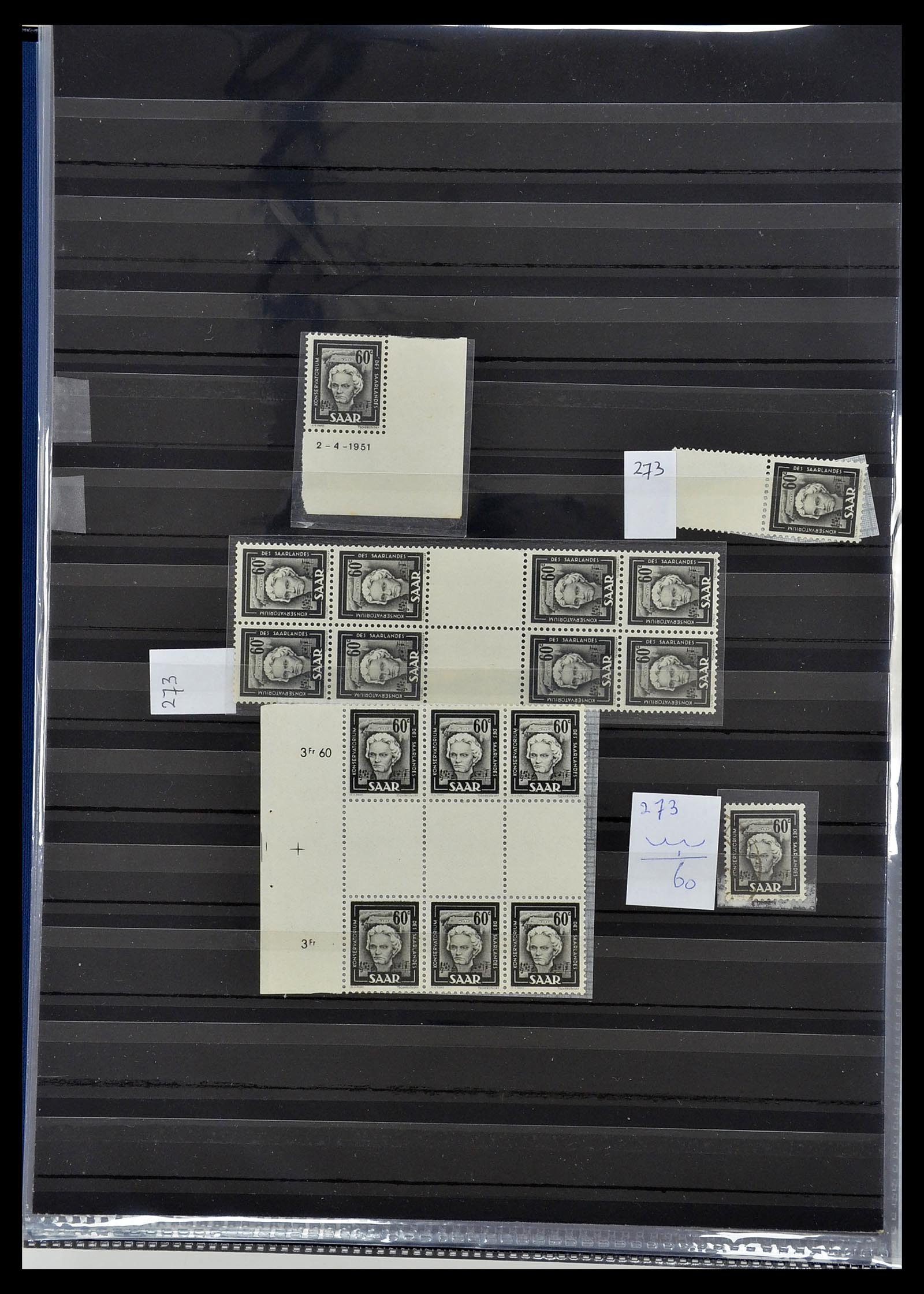 34435 055 - Stamp Collection 34435 Saar 1947-1959.