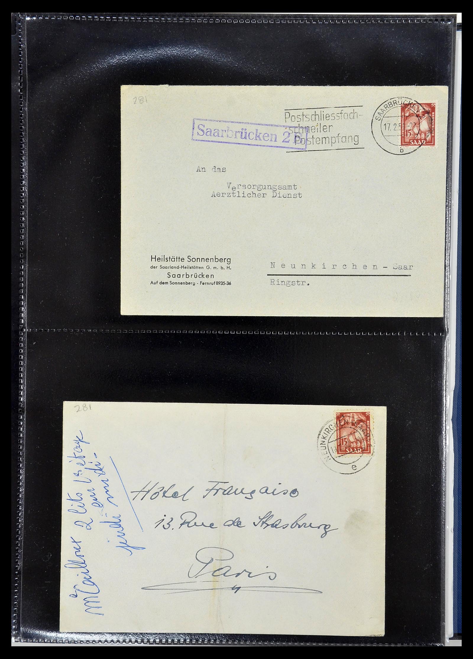 34435 056 - Stamp Collection 34435 Saar 1947-1959.