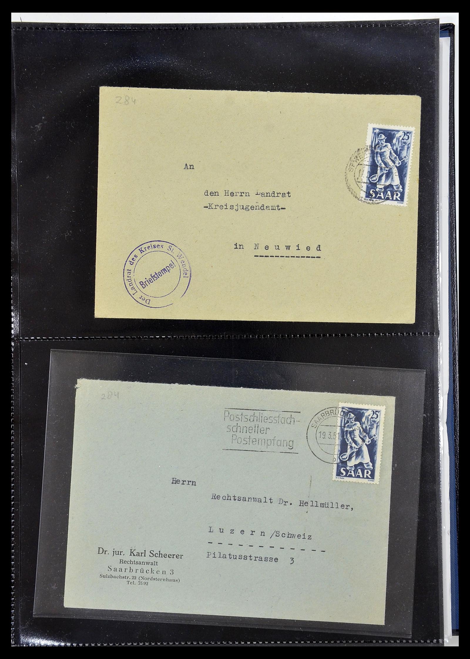 34435 058 - Stamp Collection 34435 Saar 1947-1959.