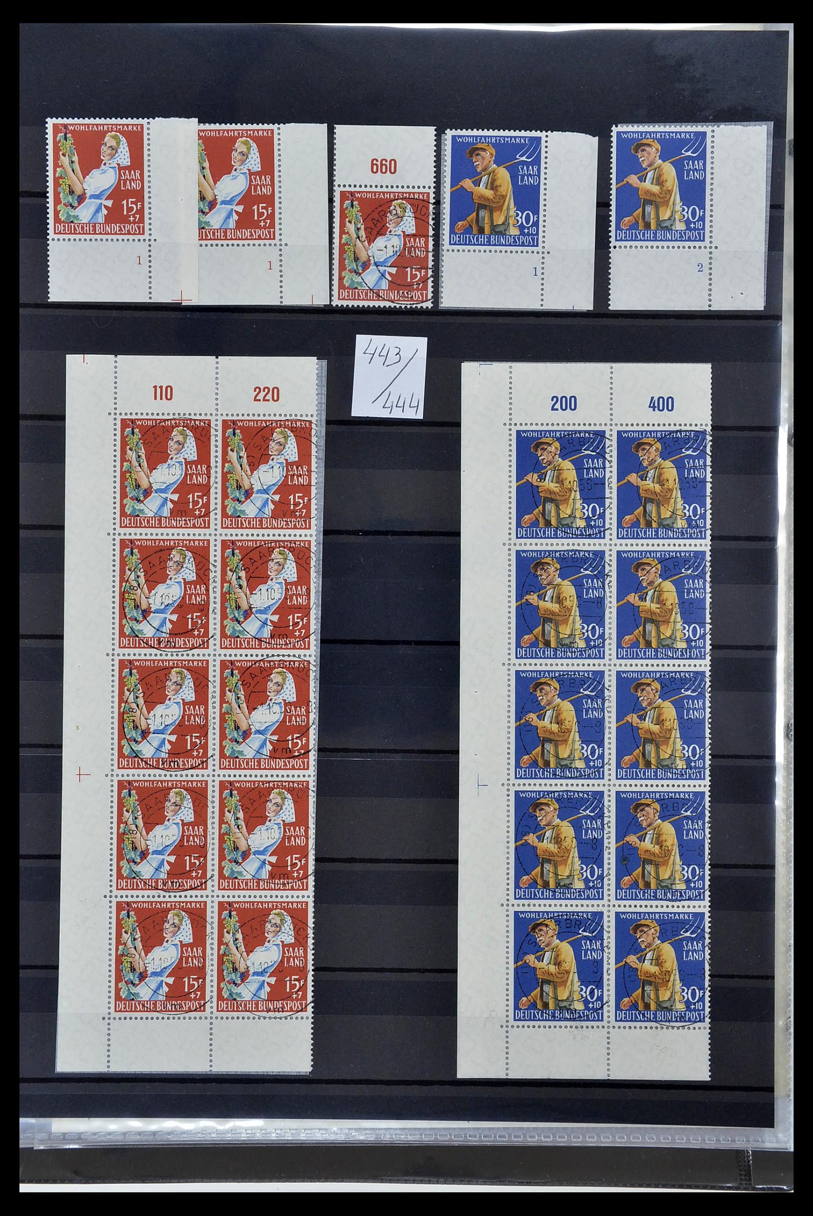 34435 242 - Stamp Collection 34435 Saar 1947-1959.