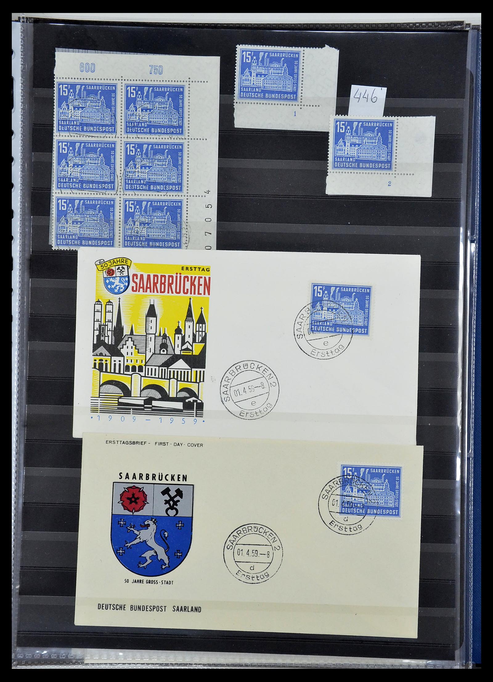 34435 246 - Stamp Collection 34435 Saar 1947-1959.