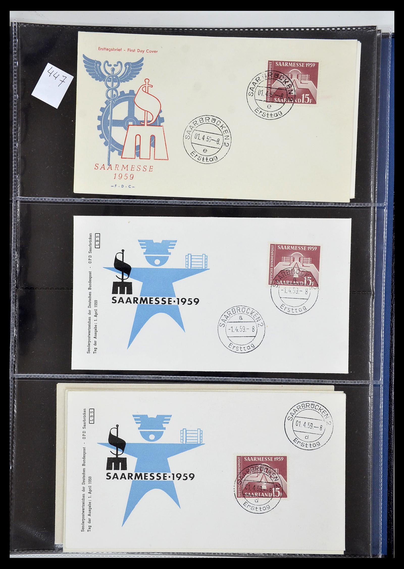 34435 249 - Stamp Collection 34435 Saar 1947-1959.