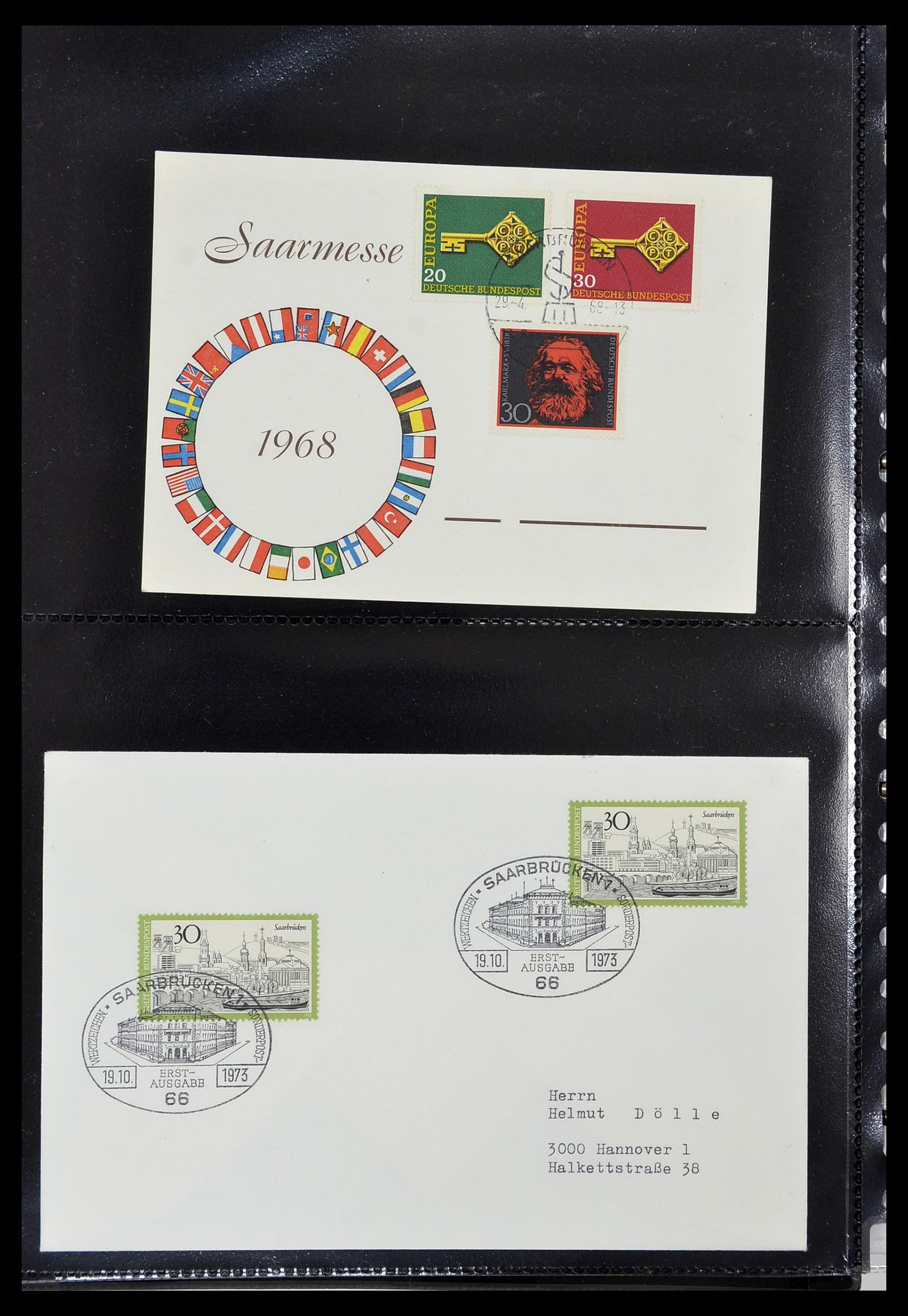 34435 254 - Stamp Collection 34435 Saar 1947-1959.