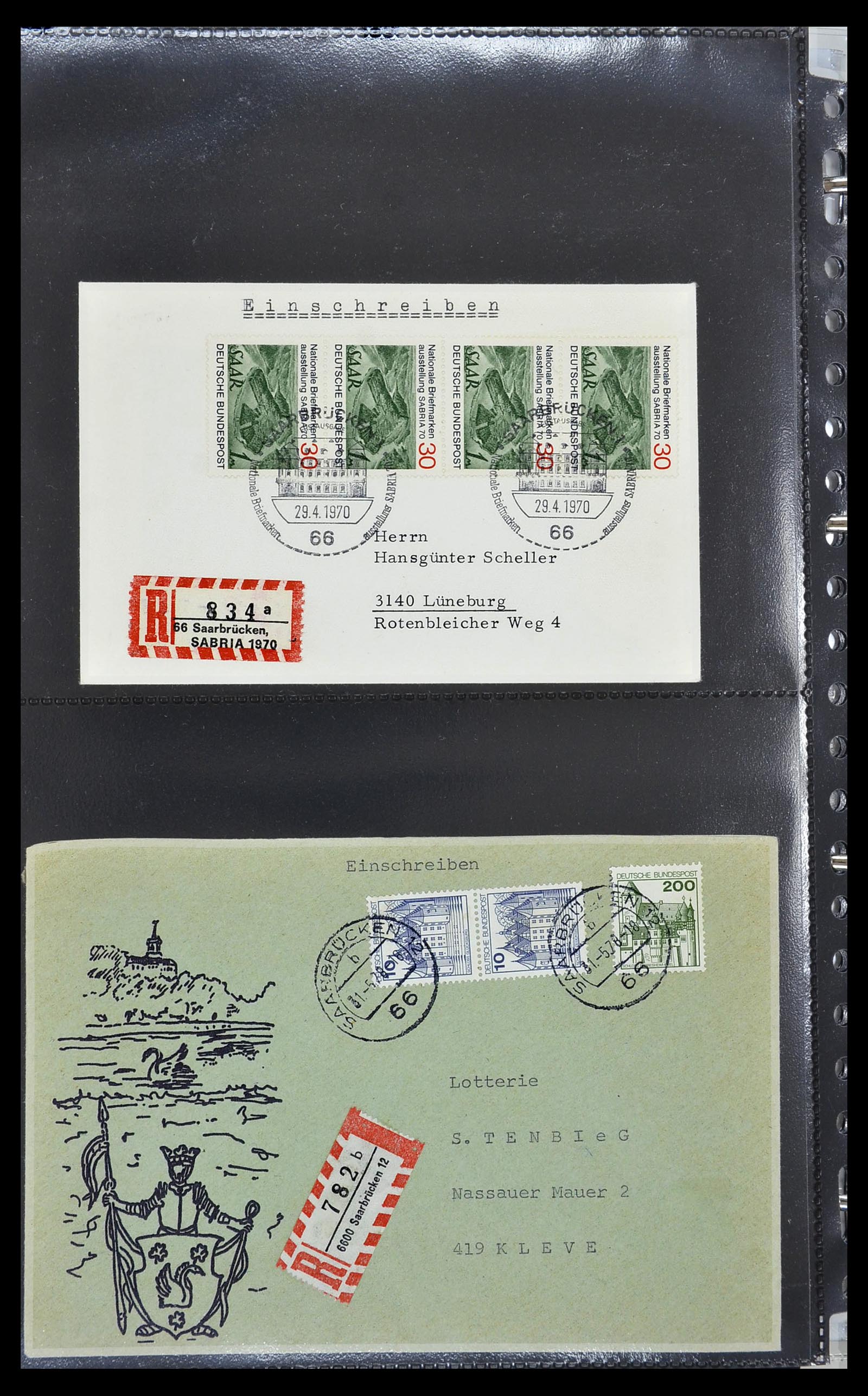 34435 257 - Stamp Collection 34435 Saar 1947-1959.