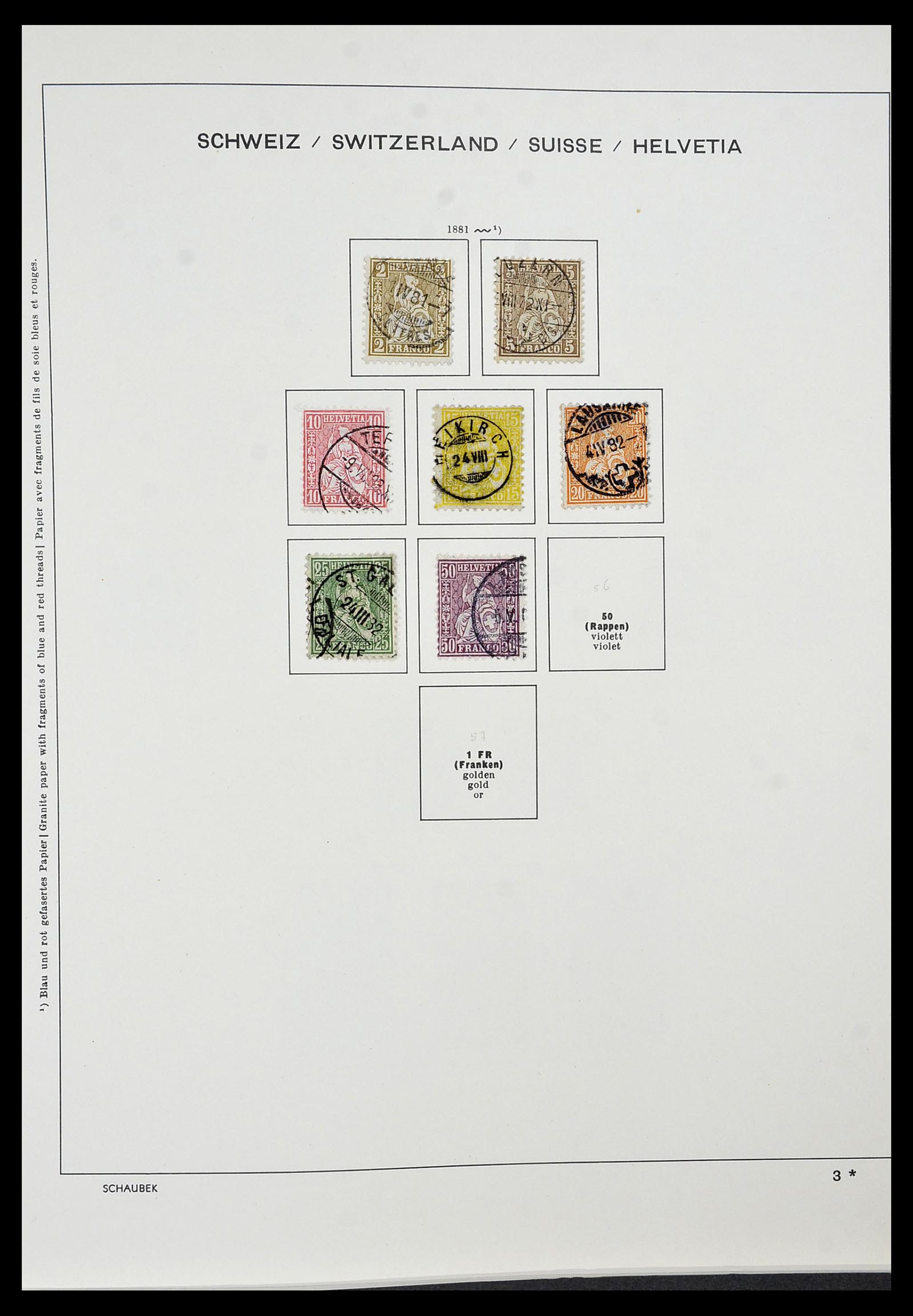 34436 002 - Postzegelverzameling 34436 Zwitserland 1854-2016.