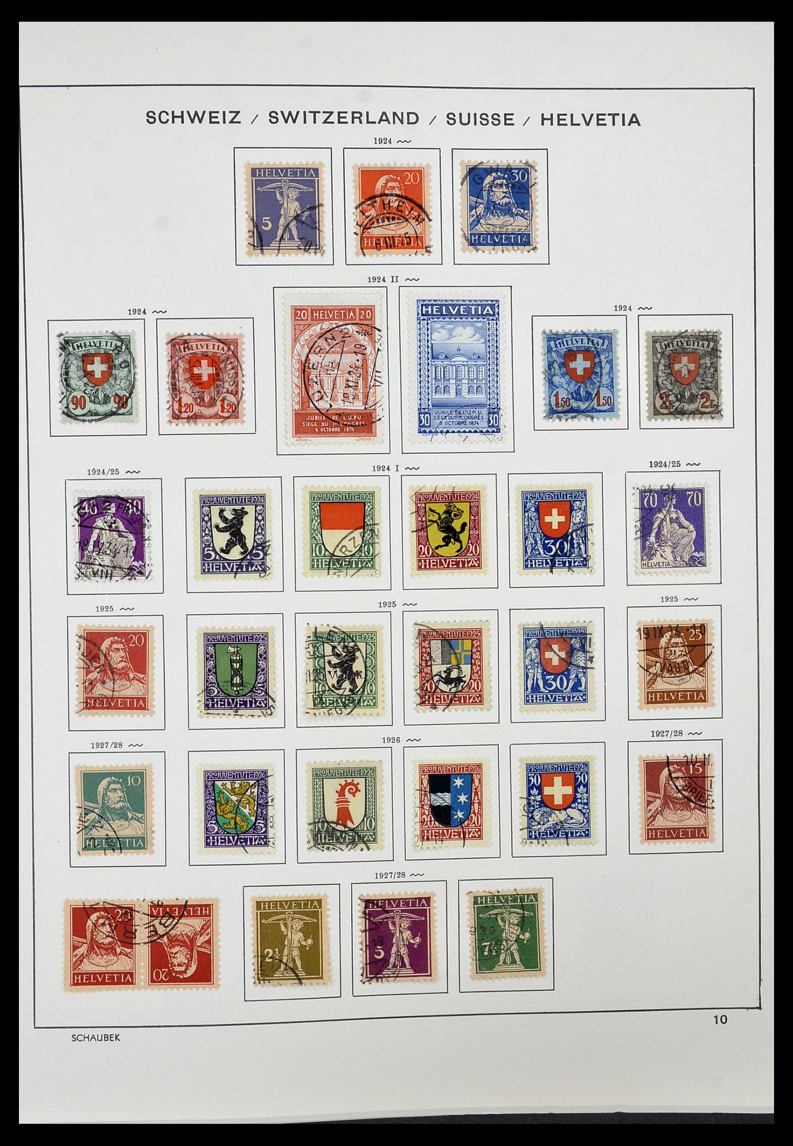 34436 009 - Postzegelverzameling 34436 Zwitserland 1854-2016.